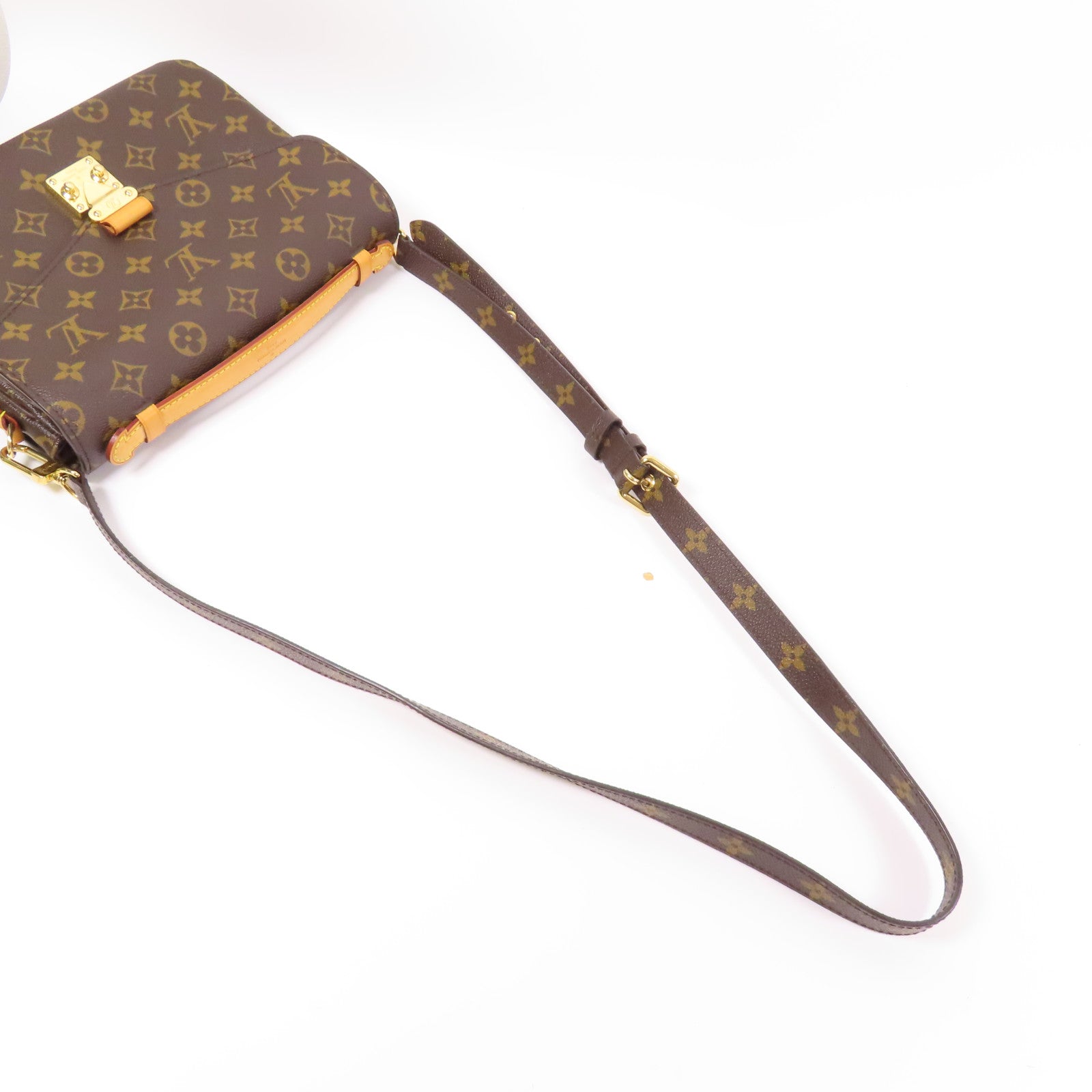 LOUIS VUITTON LV GHW Pochette Metis MM 2 Way Bag M44875 Monogram Brown