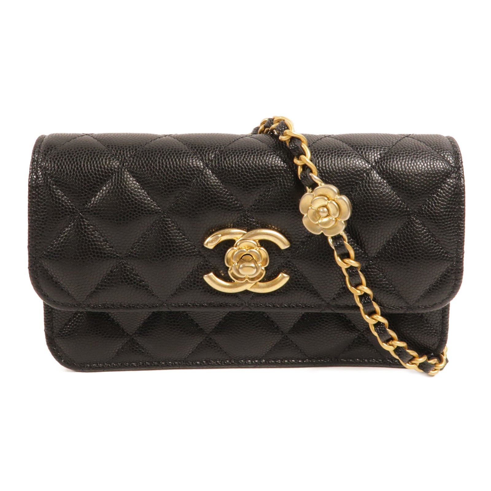 CHANEL 牛皮皮革Phone Holder With Chain肩背袋