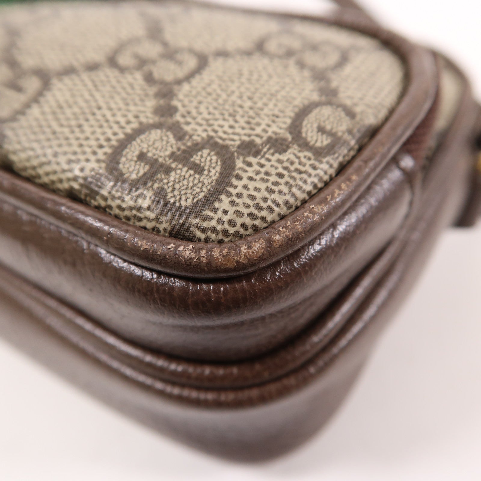 GUCCI 【激減優惠】塗層帆布Ophidia金扣肩背袋