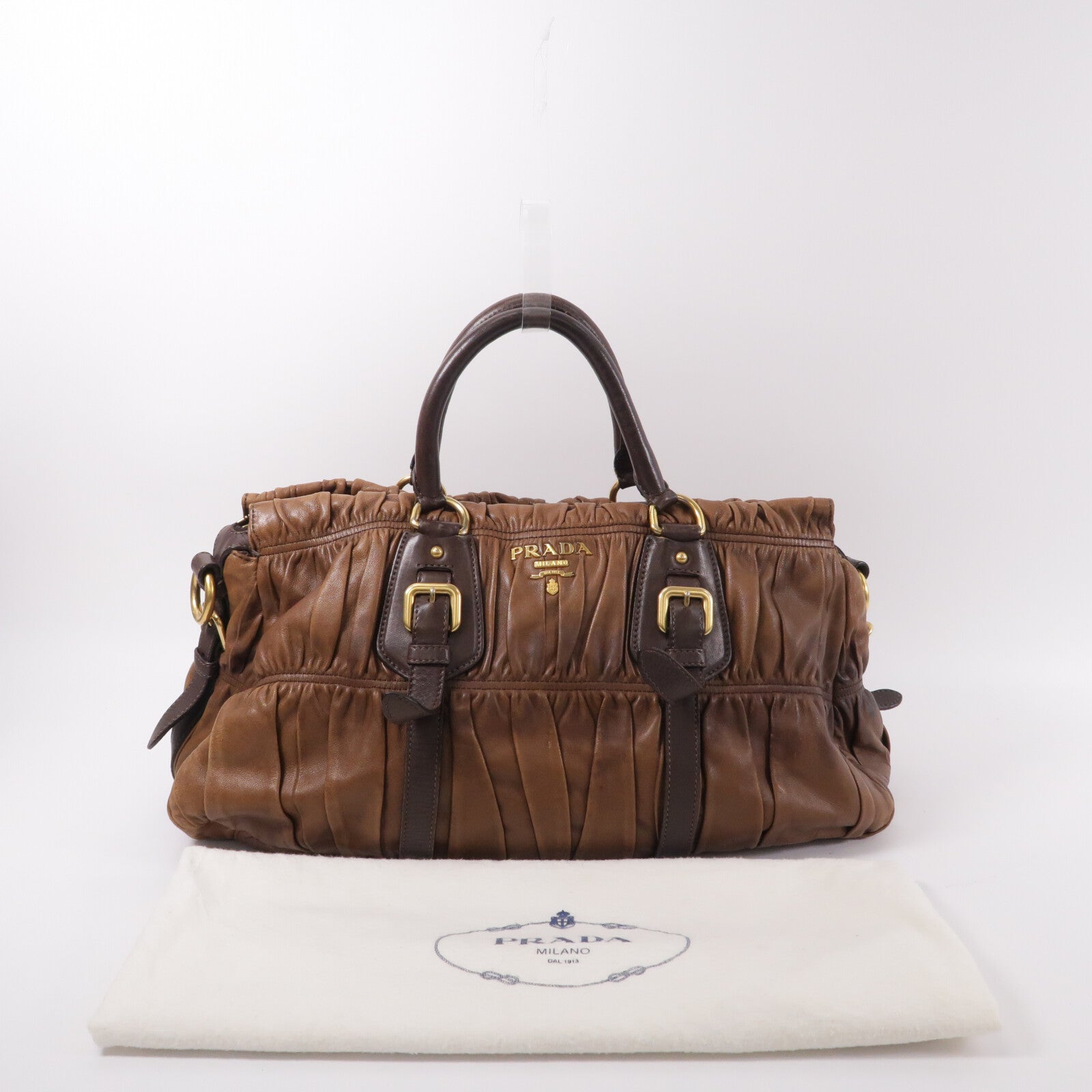 PRADA 牛皮皮革Tote Bag手挽袋