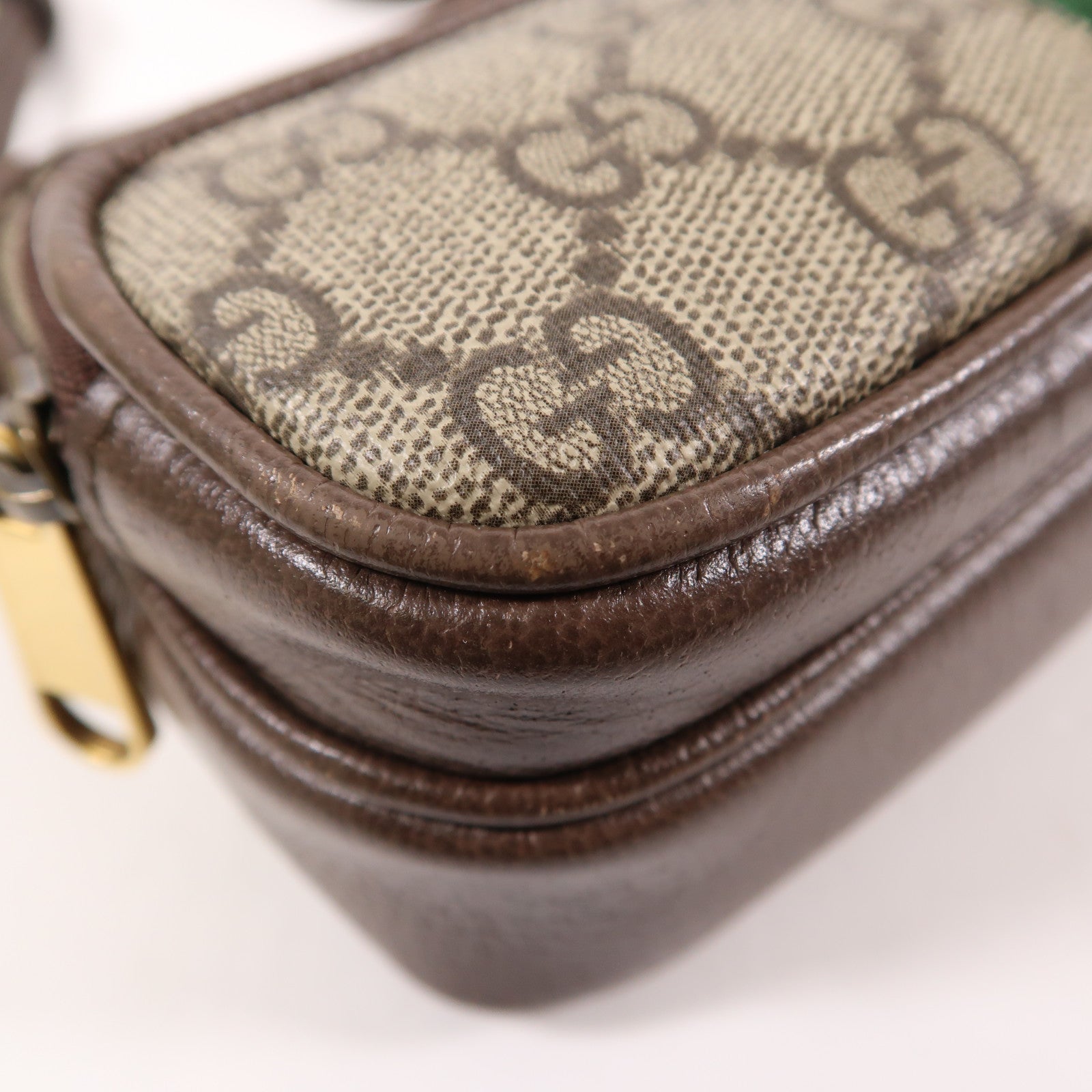 GUCCI 塗層帆布Ophidia金扣肩背袋