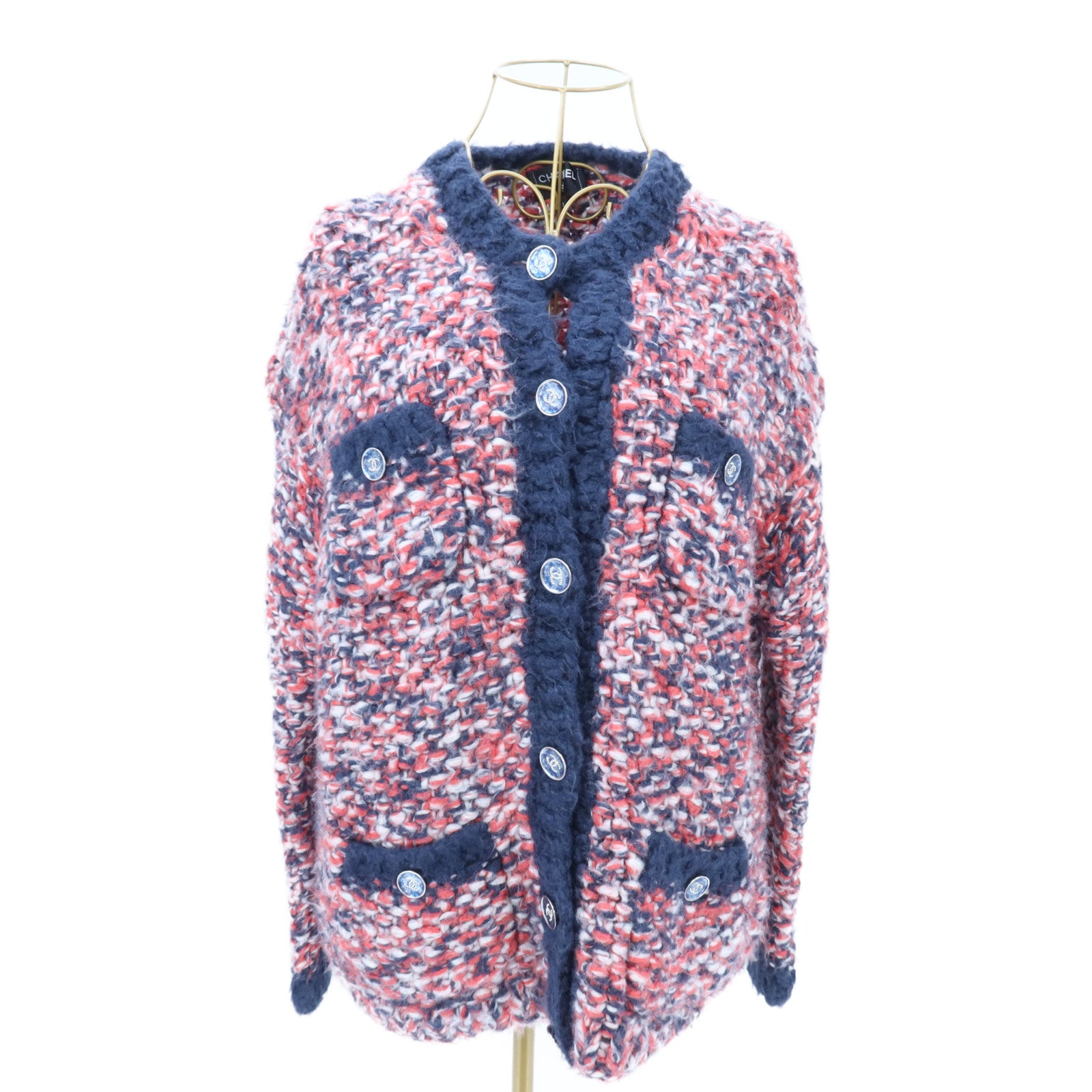 CHANEL Silk/Cashmere Cardigan針織