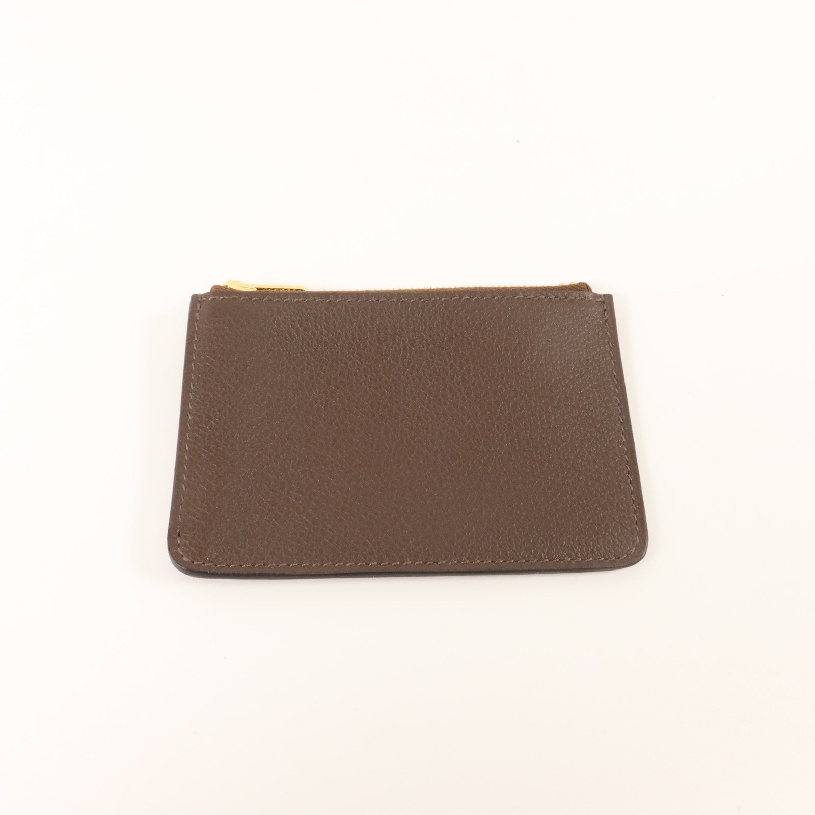 HERMES Evercolor皮革Roulis Slim金扣手拿包Etoupe