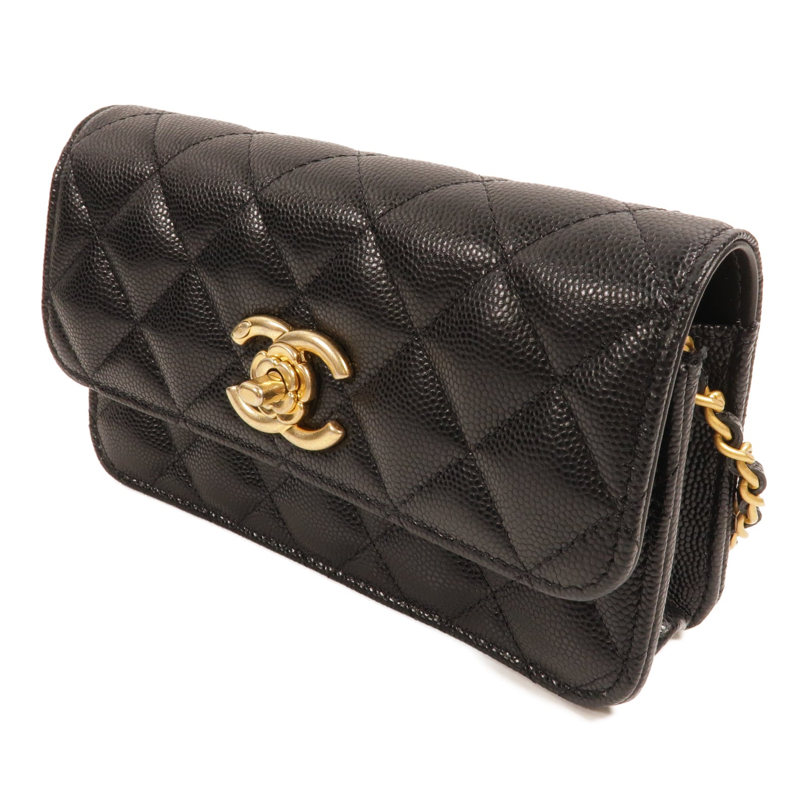 CHANEL 牛皮皮革Phone Holder With Chain肩背袋