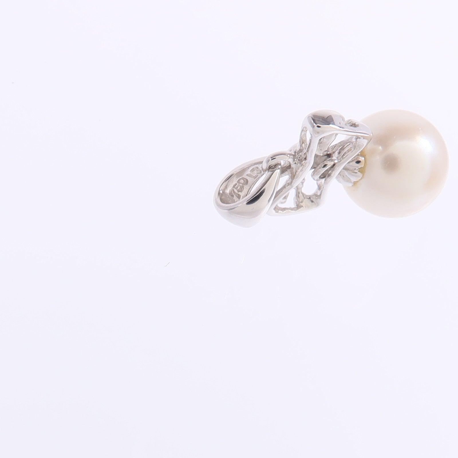JEWELRY 【激減優惠】18K白金Pearl Pendant Top珍珠吊墜
