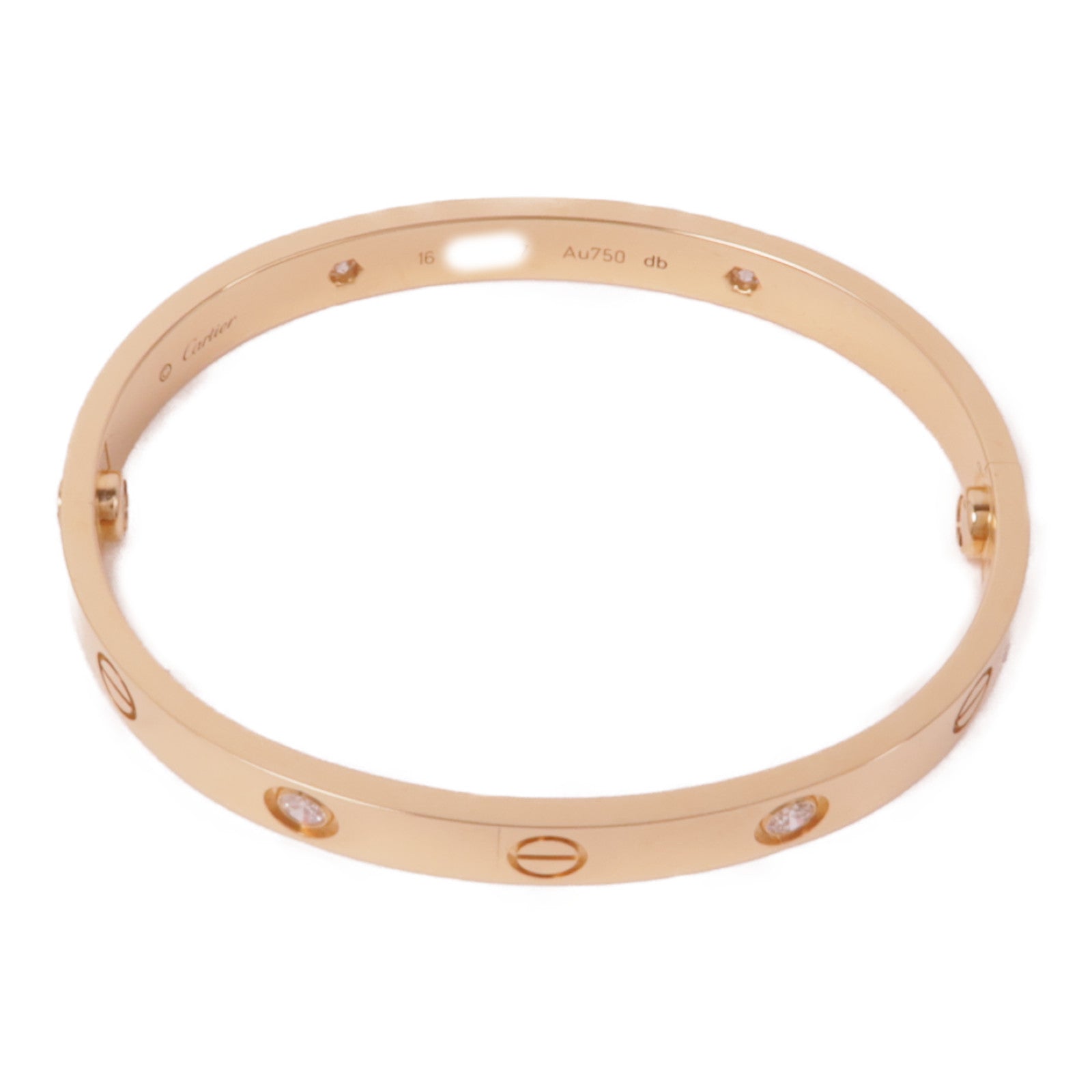 CARTIER 18K玫瑰金Love Bangle手鐲Cartier#16