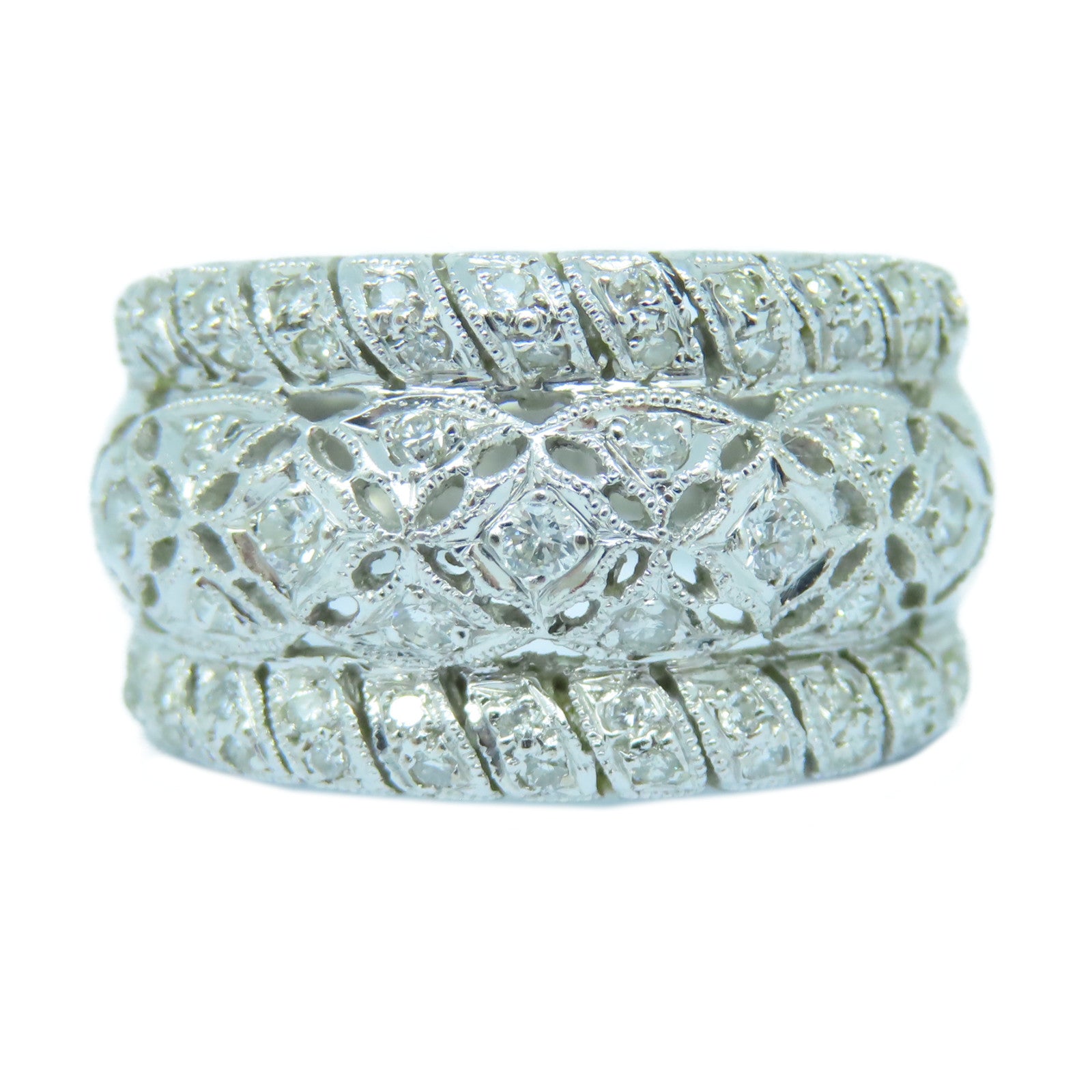 JEWELRY 【激減優惠】18K白金Diamond Ring鑽石戒指US#6