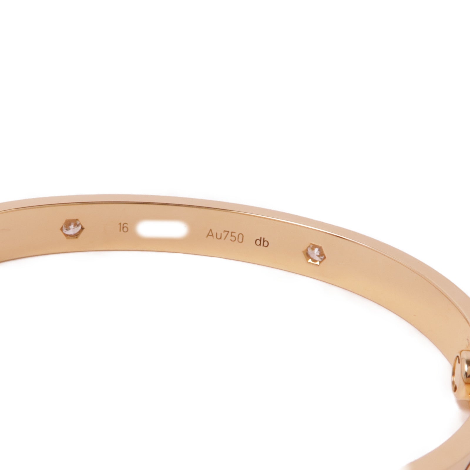 CARTIER 18K玫瑰金Love Bangle手鐲Cartier#16