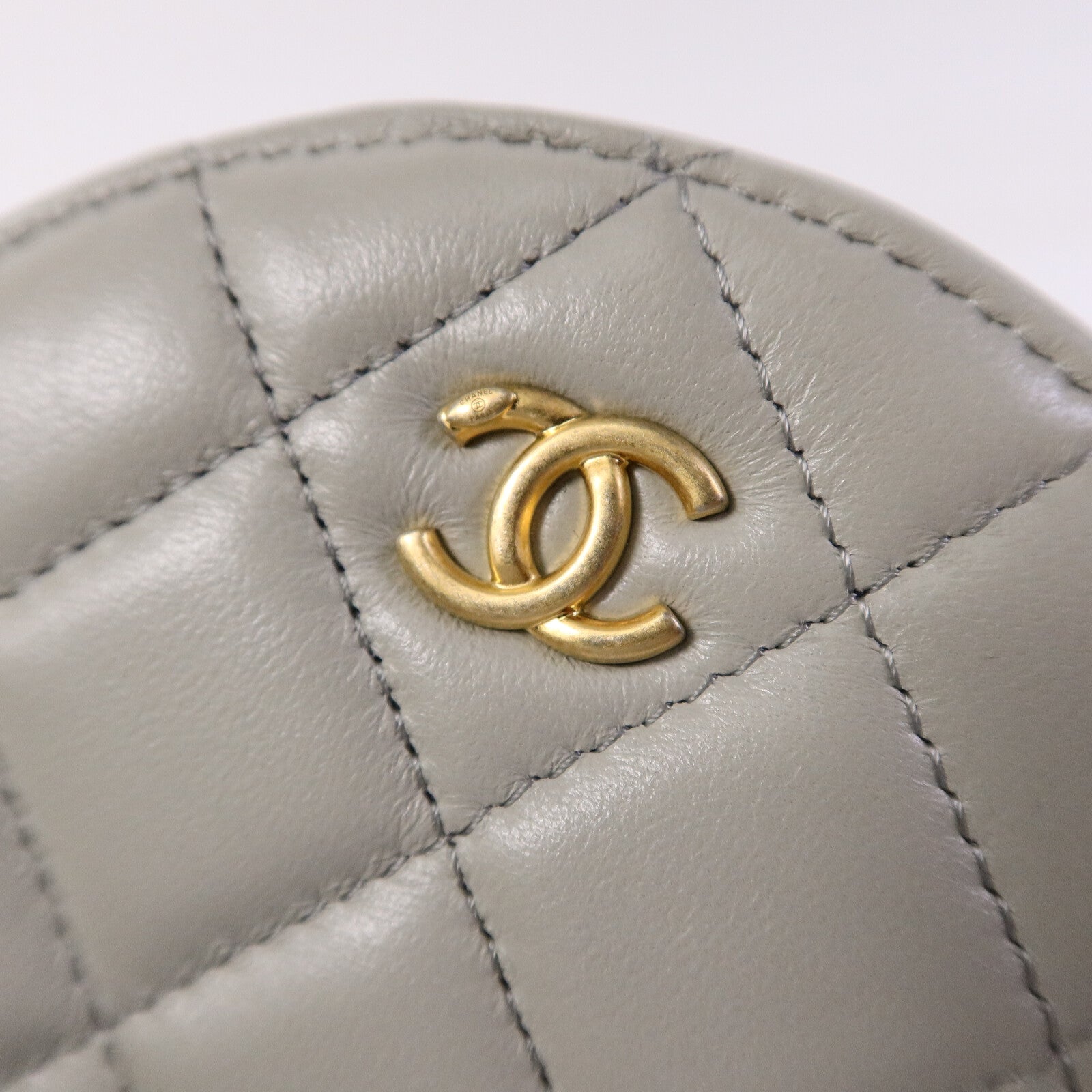CHANEL 羊皮皮革Vanity Case鏈帶肩背袋