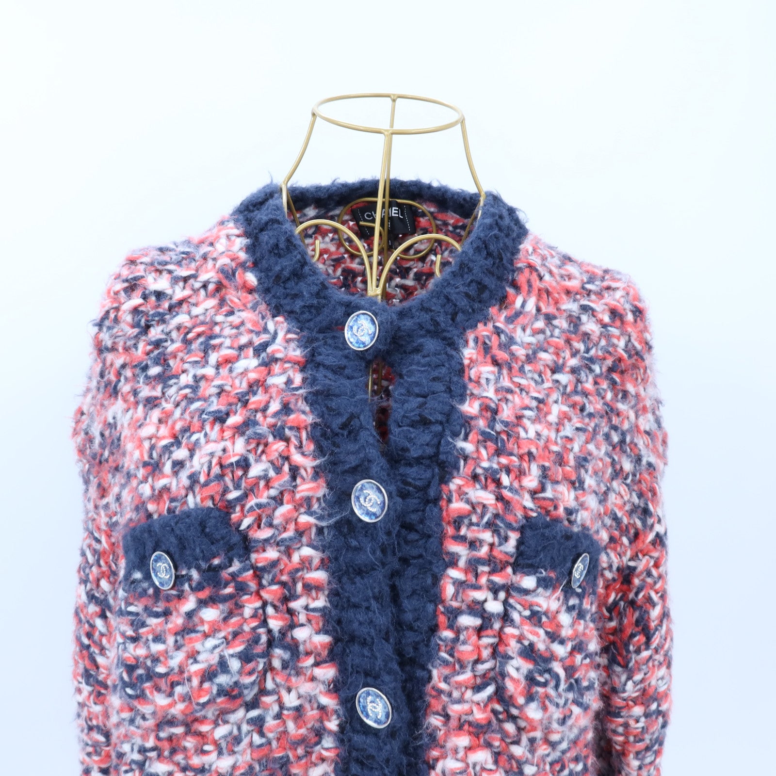 CHANEL Silk/Cashmere Cardigan針織