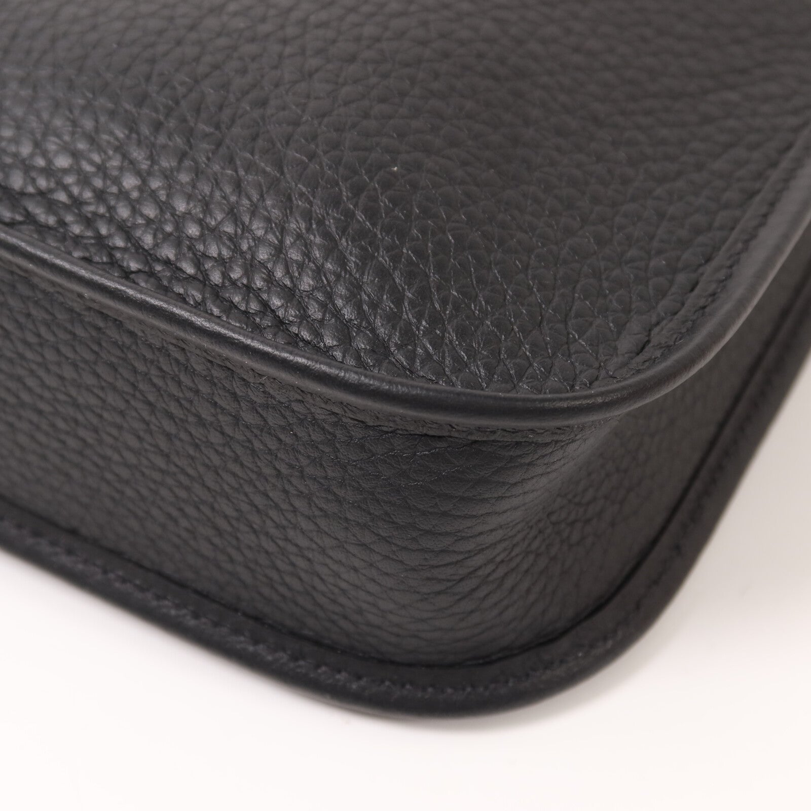 HERMES Clemence皮革Evelyne TPM金扣肩背袋Noir