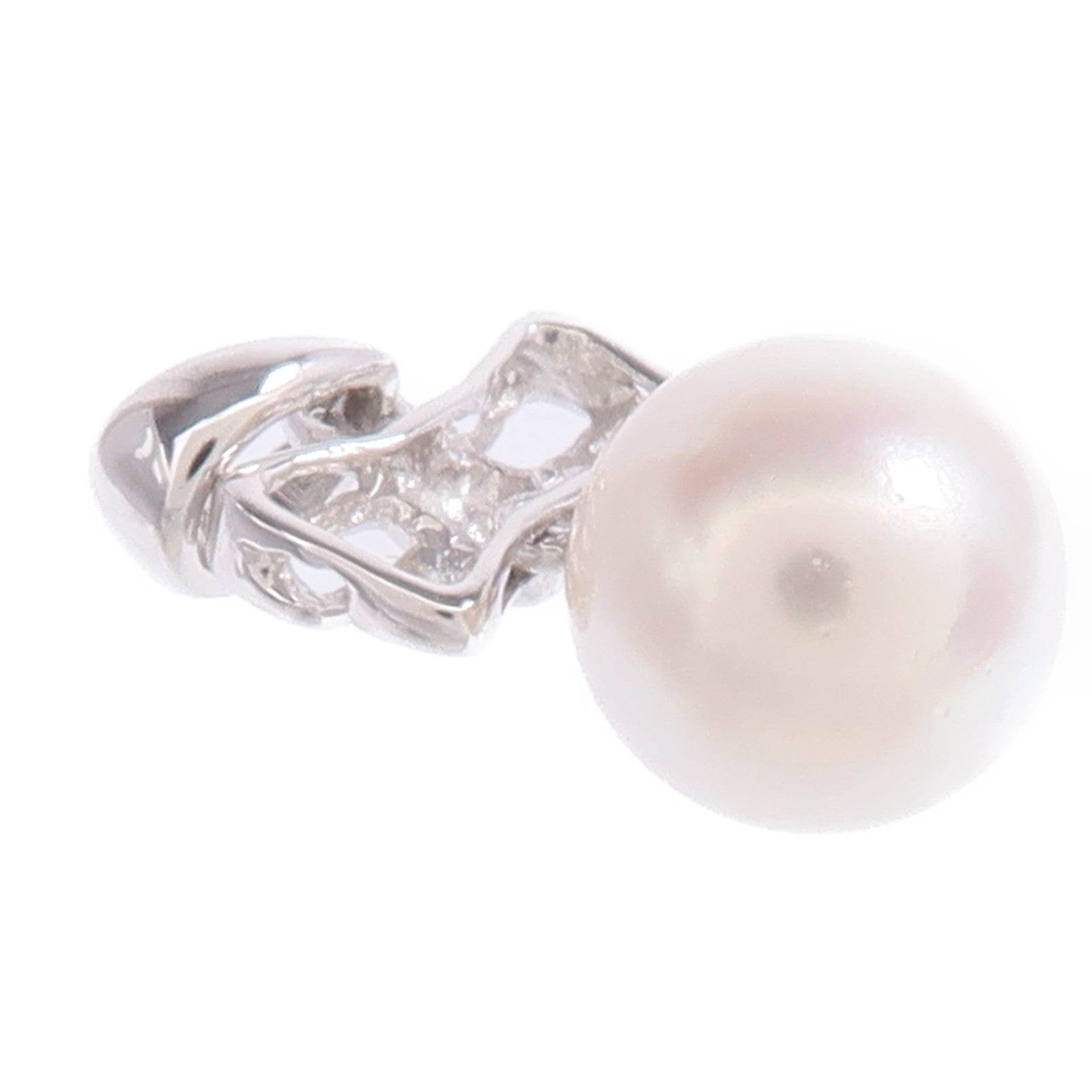 JEWELRY 【激減優惠】18K白金Pearl Pendant Top珍珠吊墜