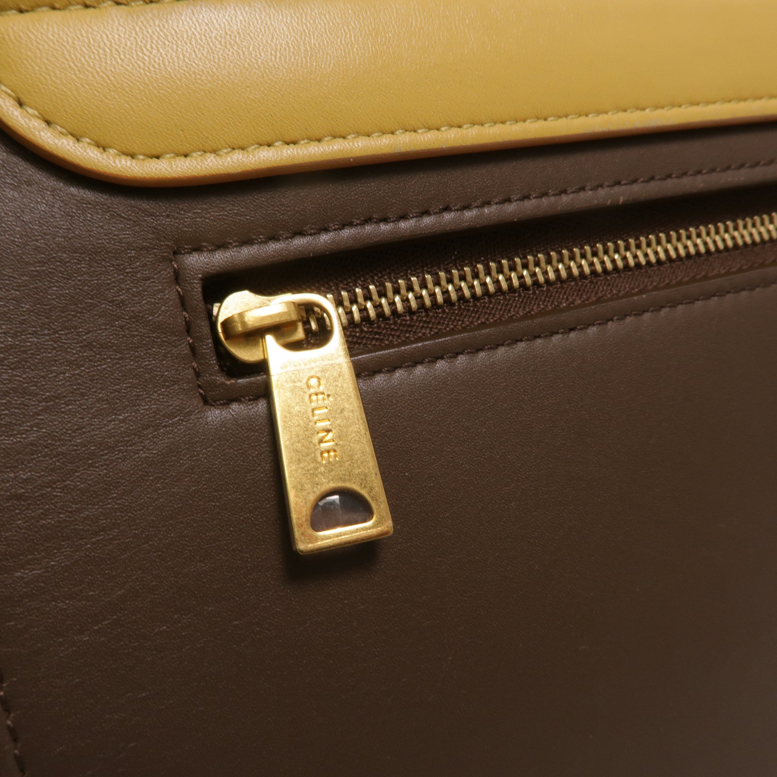 CELINE 牛皮皮革Trapeze Small手挽肩背兩用袋