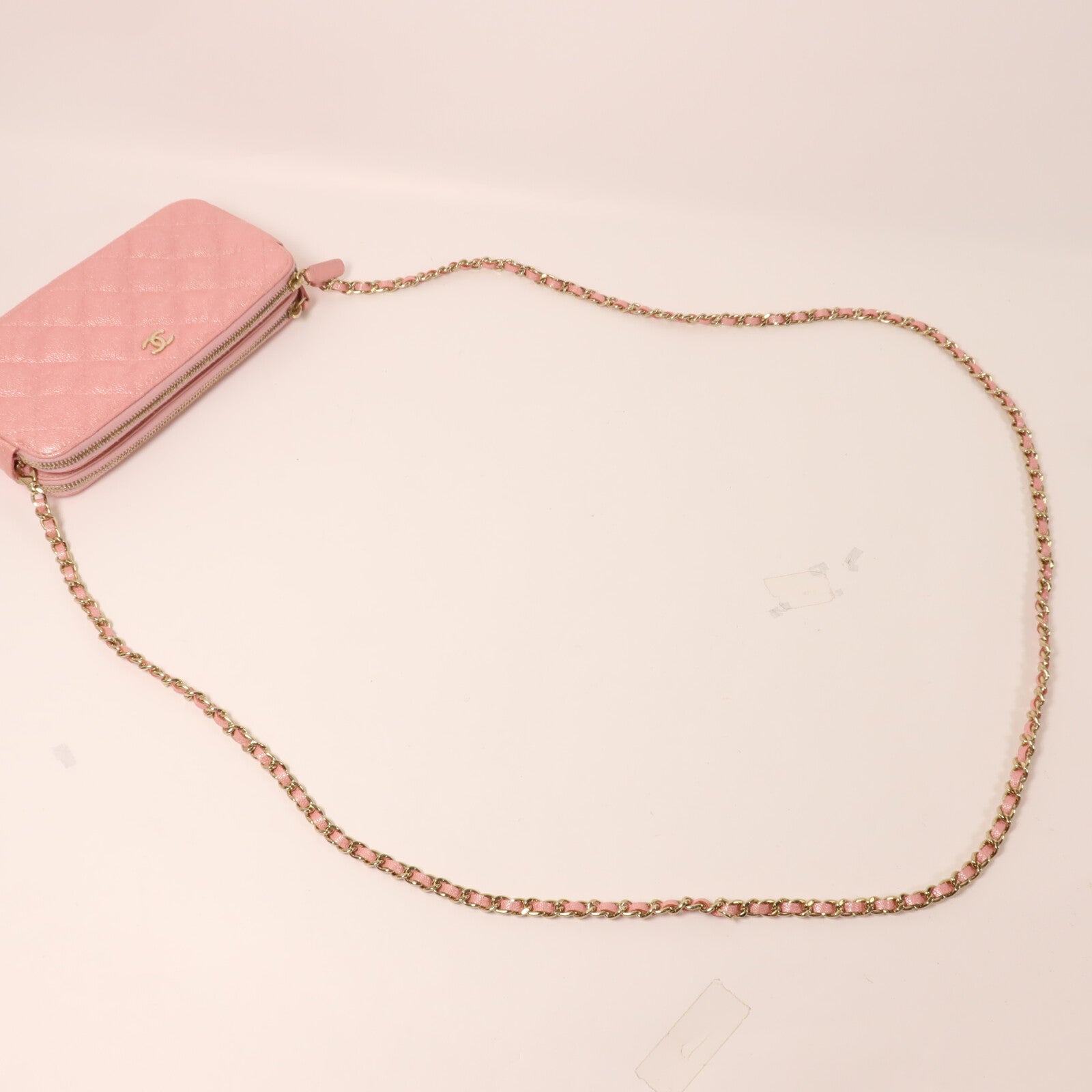 CHANEL 牛皮皮革Chain Shoulder鏈帶肩背袋