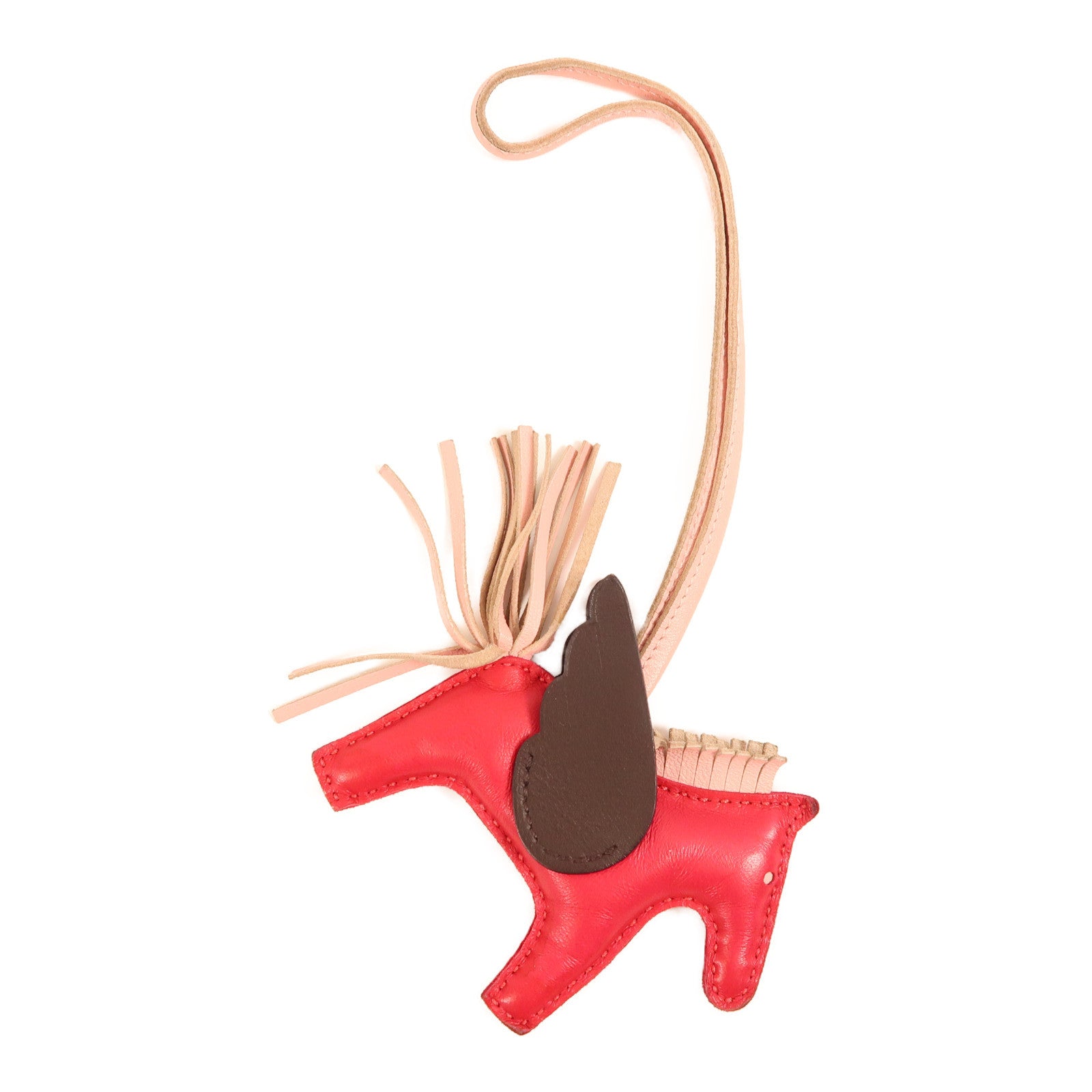 HERMES Agneau Milo皮革Rodeo Pegase PM掛飾