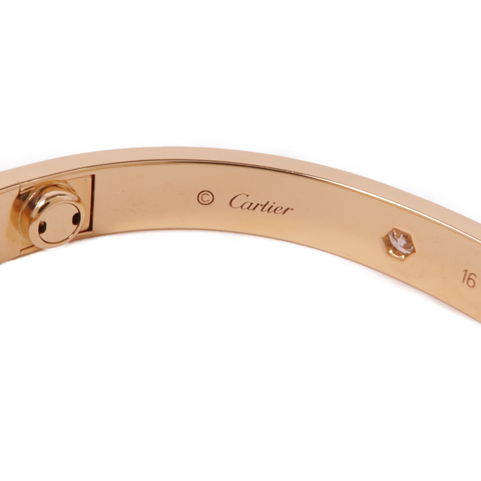 CARTIER 18K玫瑰金Love Bangle手鐲Cartier#16