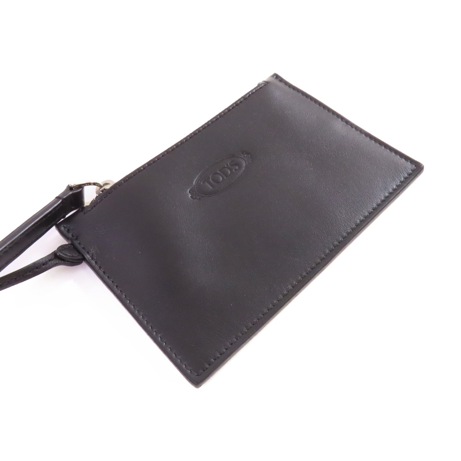 TOD'S 【激減優惠】牛皮皮革2Way Shoulder Bag銀扣手挽肩背兩用袋黑色