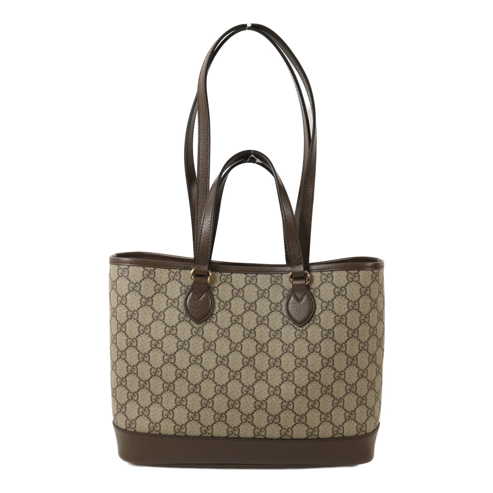 GUCCI 塗層帆布/牛皮皮革Ophidia Tote金扣手挽肩背兩用袋