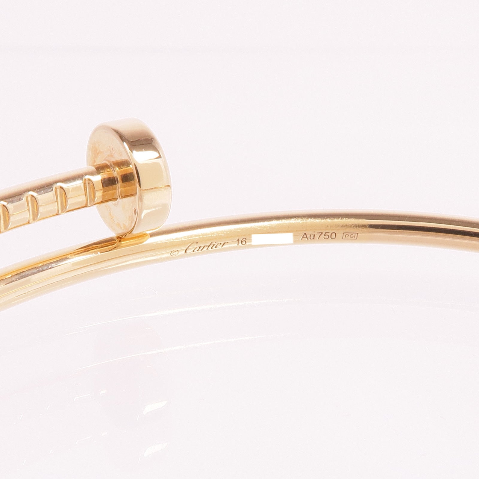 CARTIER 18K黃金Juste un Clou手鐲Cartier#16