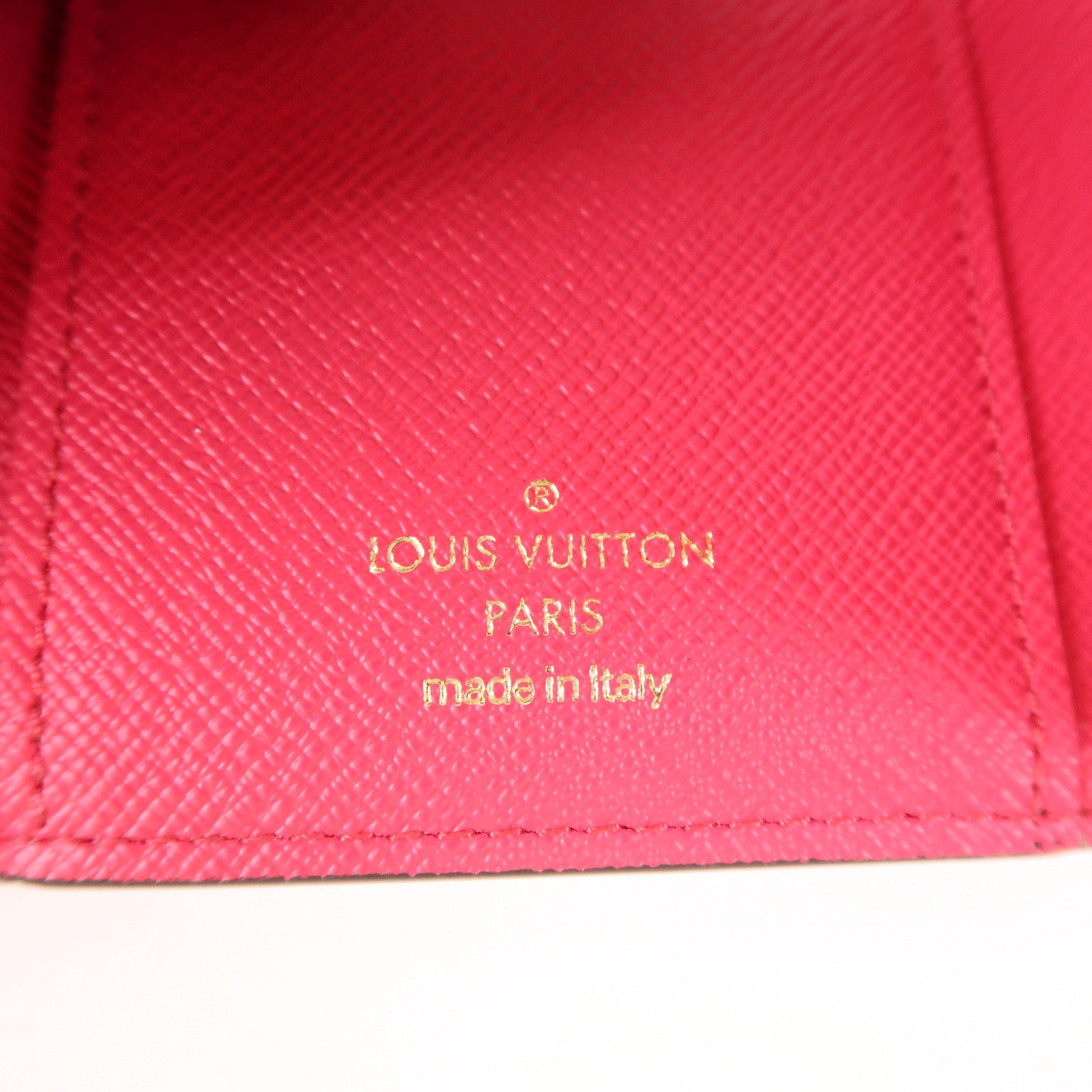 LOUIS VUITTON LV GHW Wallet N60059 Damier Azur White/Red