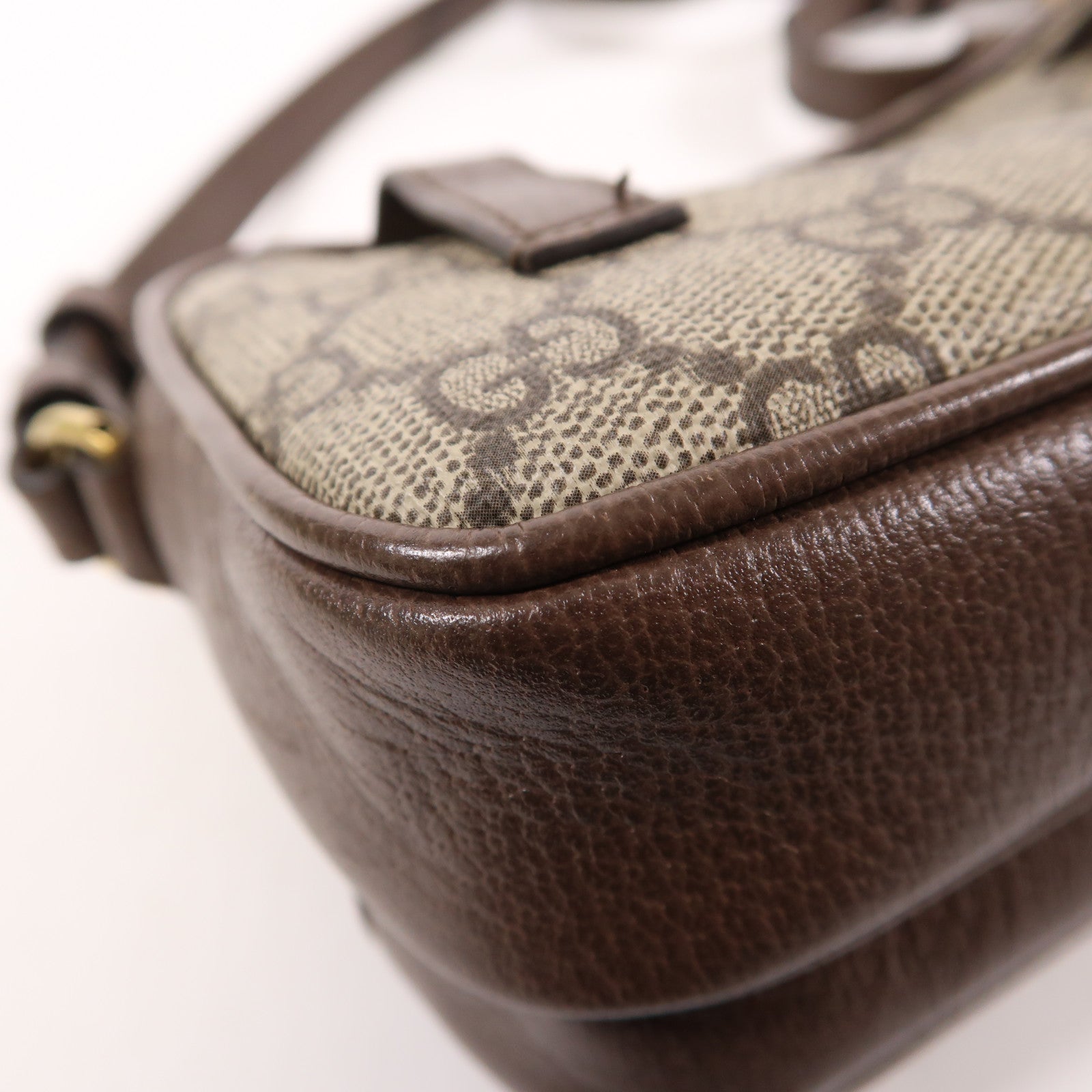 GUCCI 【激減優惠】塗層帆布Ophidia金扣肩背袋