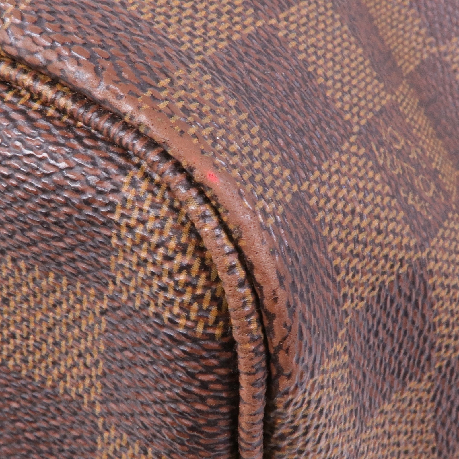 LOUIS VUITTON Damier Neverfull MM金扣手挽袋