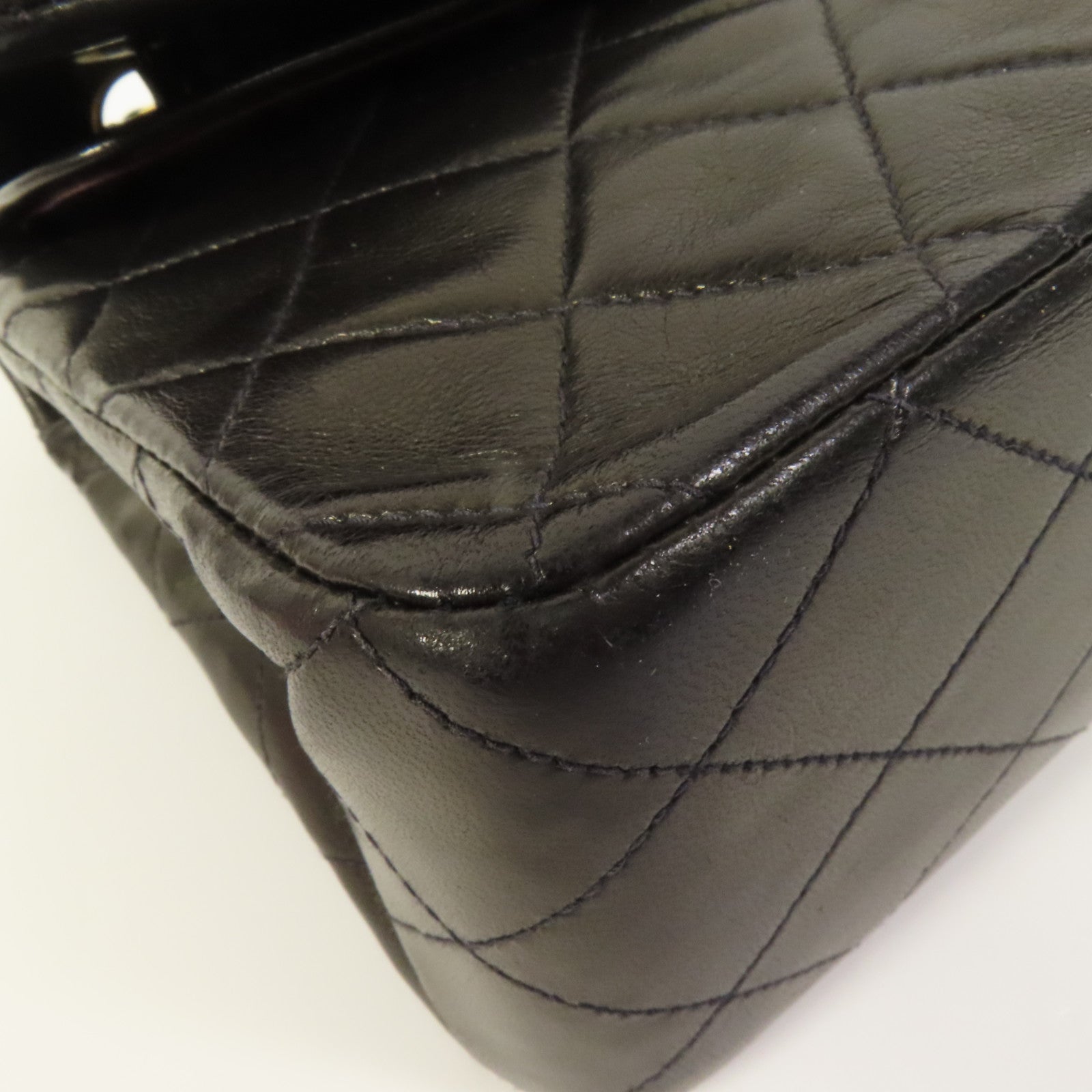 CHANEL 羊皮皮革Vintage Classic 25金扣鏈帶肩背袋