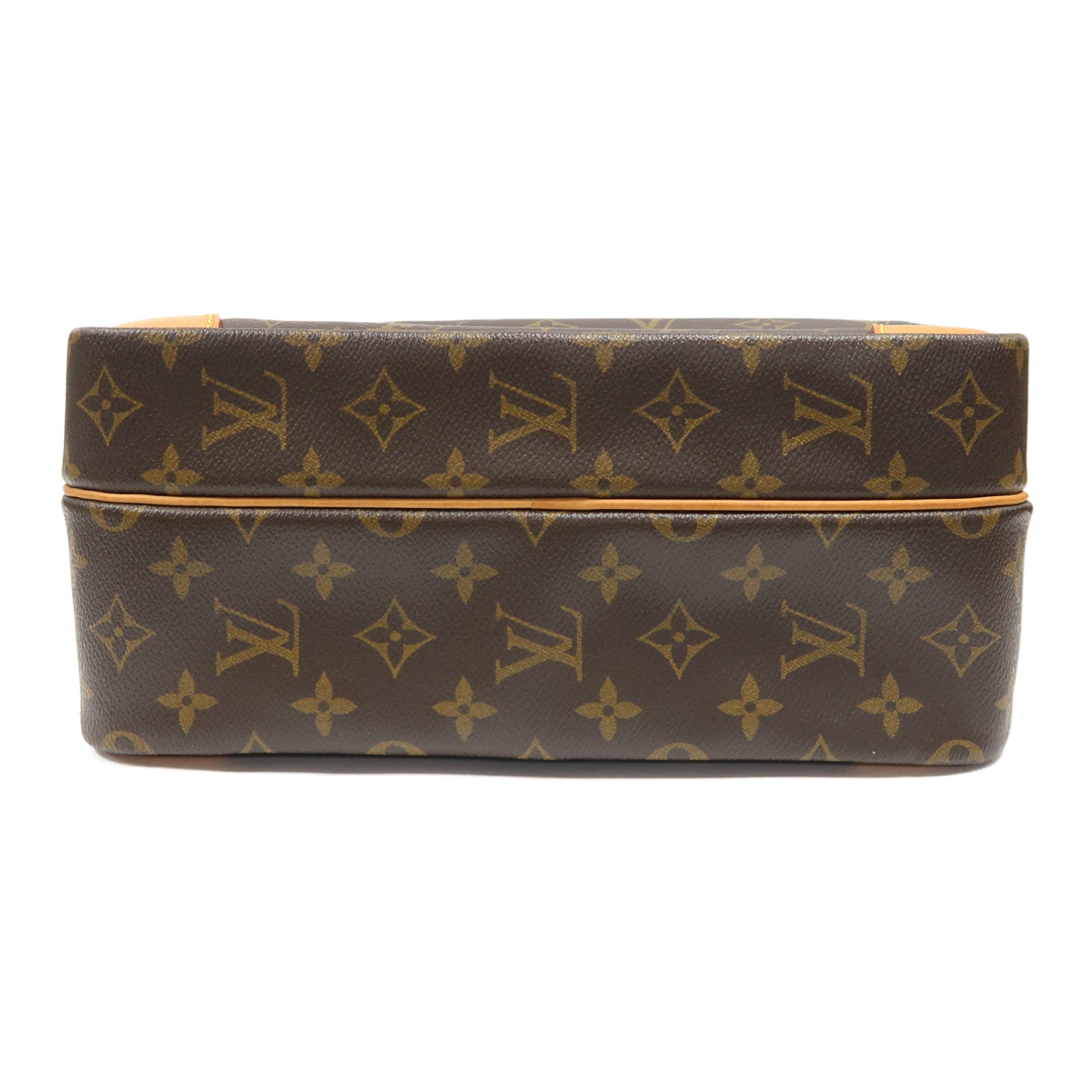 LOUIS VUITTON Monogram Nile金扣肩背袋啡色