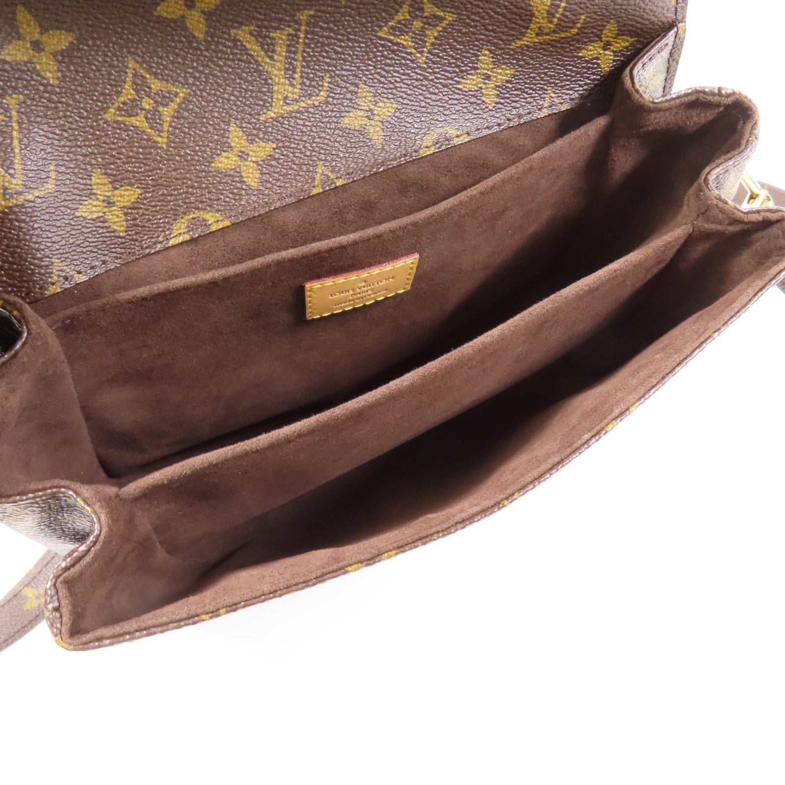 LOUIS VUITTON LV GHW Pochette Metis MM 2 Way Bag M44875 Monogram Brown