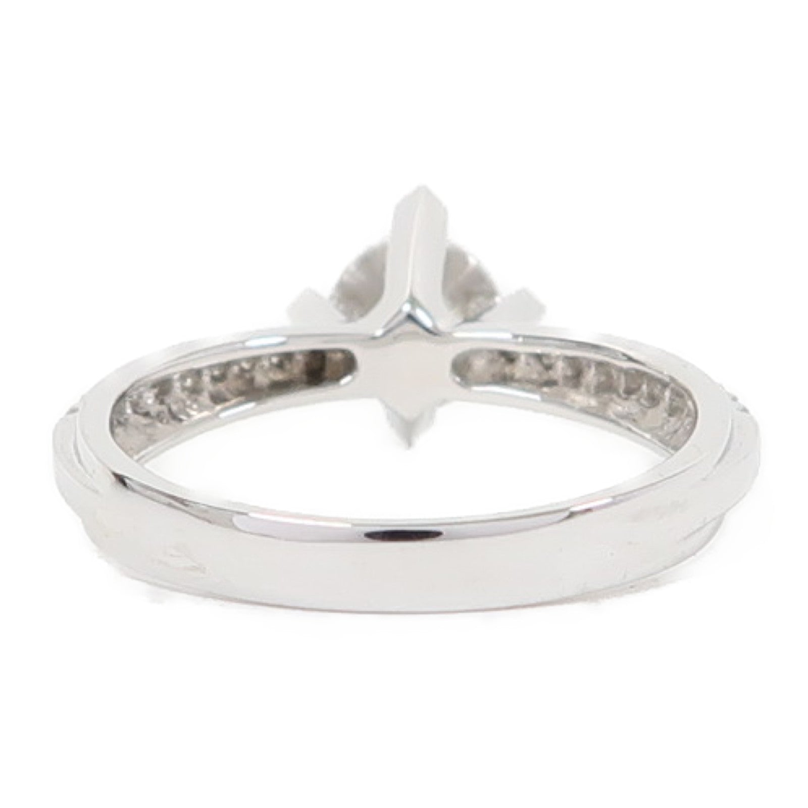 JEWELRY 【激減優惠】18K白金Ring 0.191ct鑽石/0.100ct鑽石戒指US#5.75