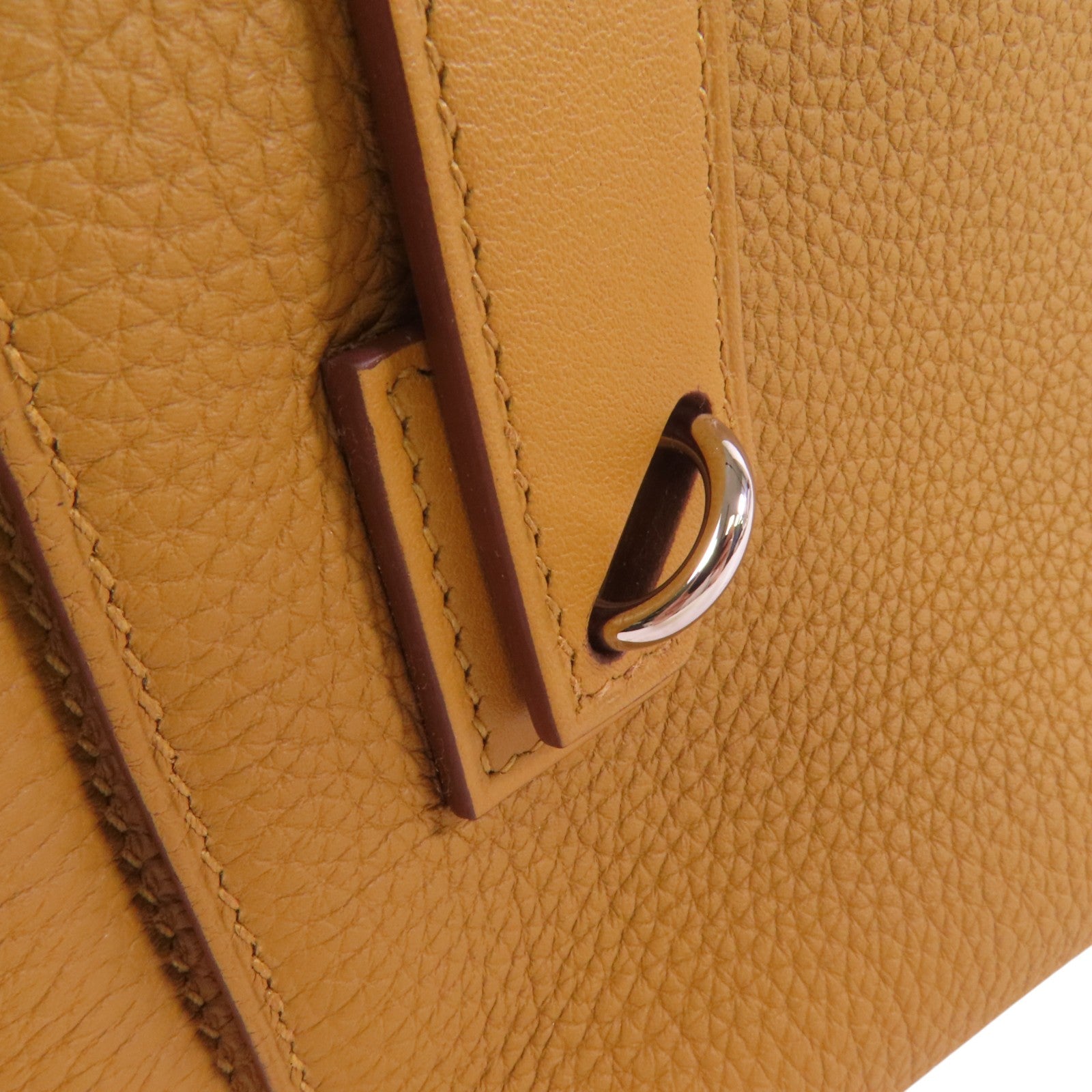 HERMES Togo皮革Emile 30銀扣肩背袋