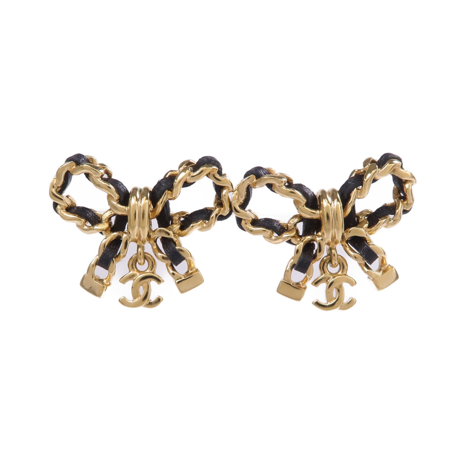 CHANEL 金屬/皮革Earrings耳環