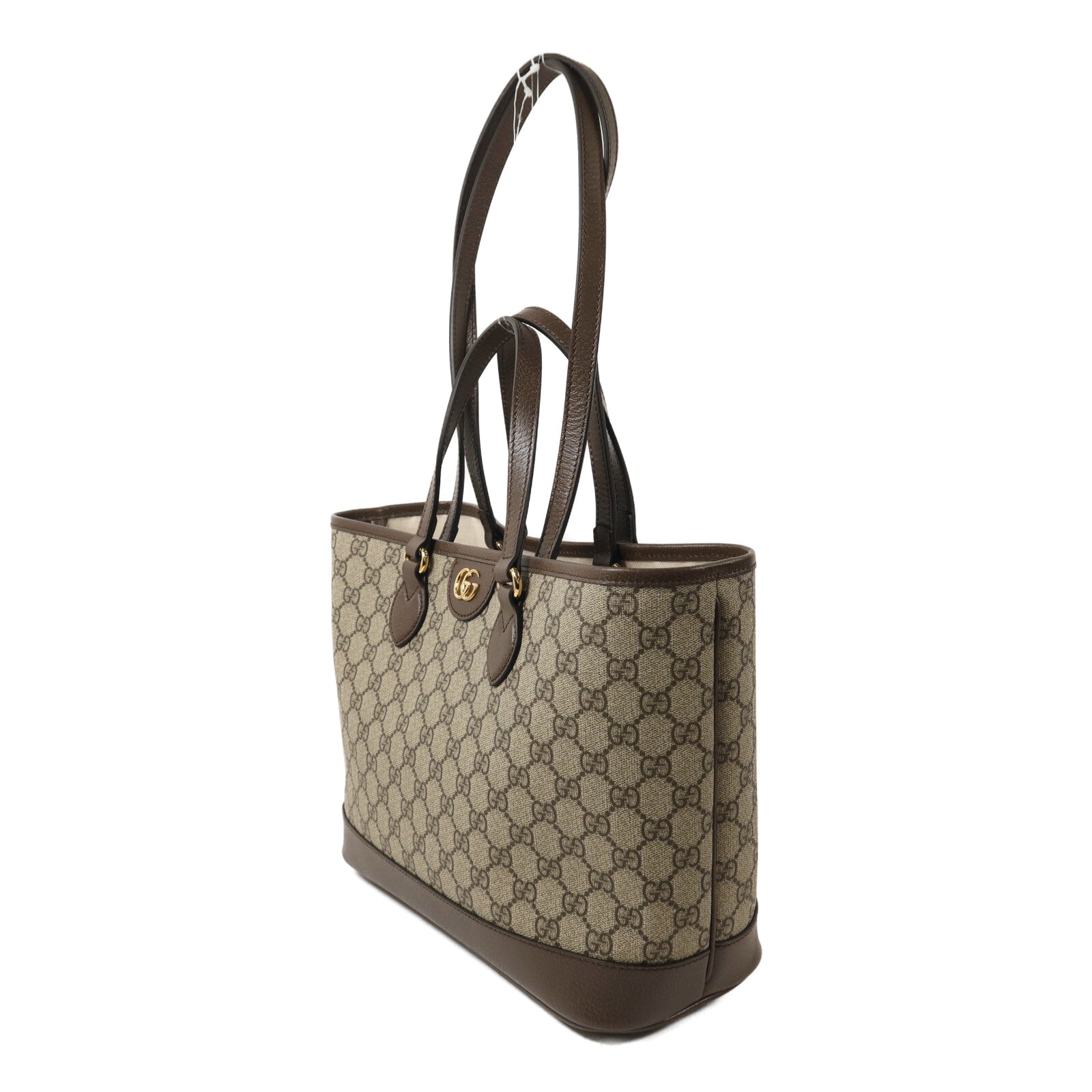 GUCCI 塗層帆布/牛皮皮革Ophidia Tote金扣手挽肩背兩用袋
