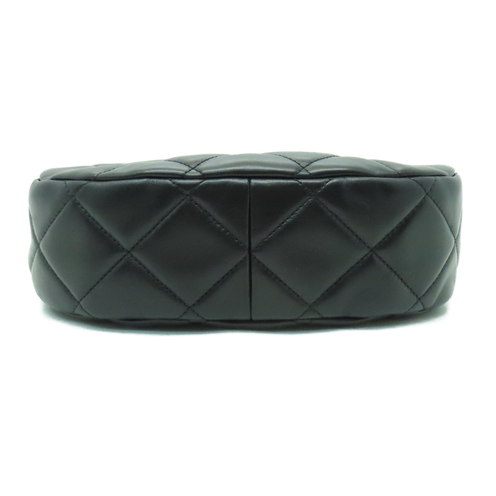 CHANEL 【激減優惠】菱格羊皮皮革Shoulder Bag金扣肩背袋黑色