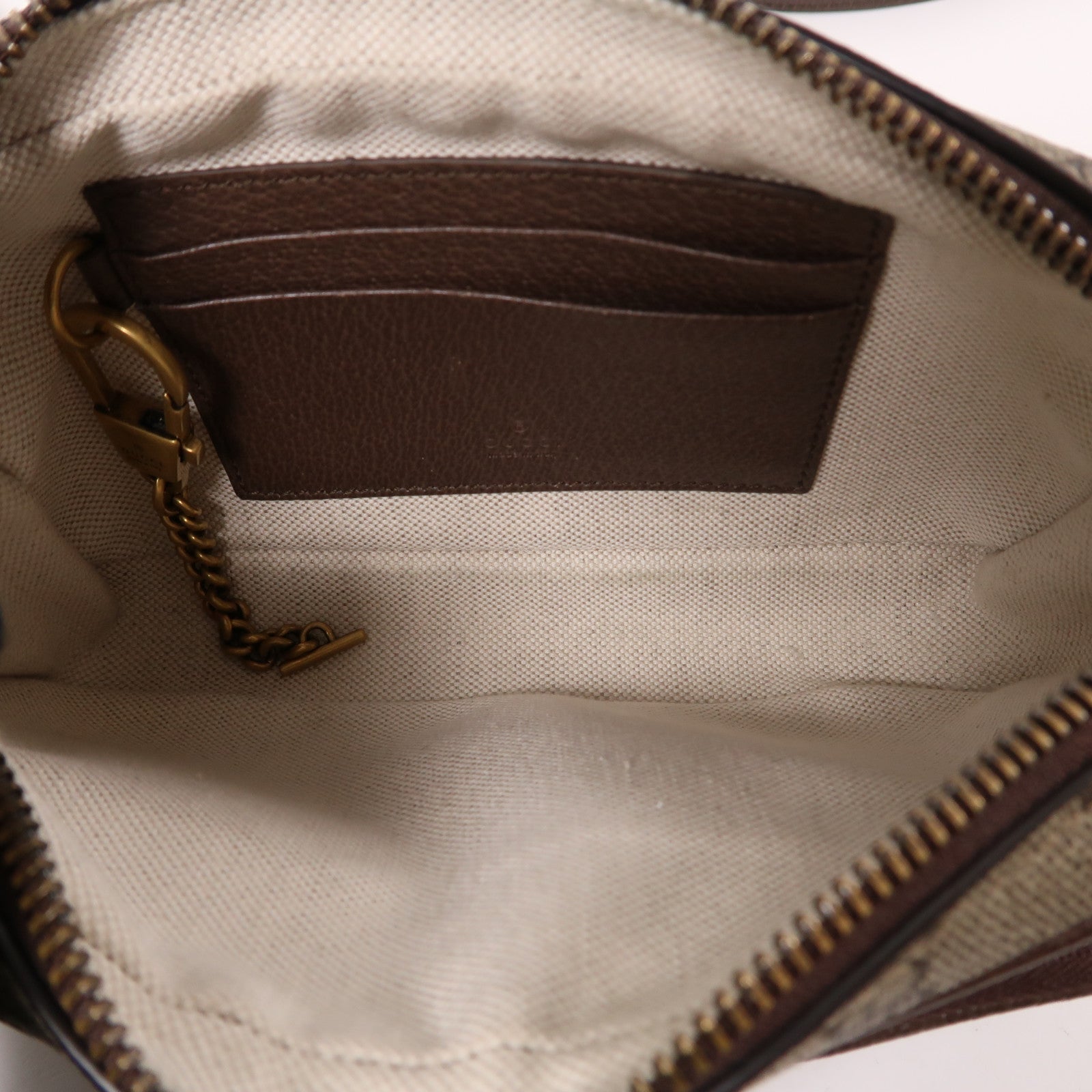 GUCCI 【激減優惠】塗層帆布Ophidia金扣肩背袋