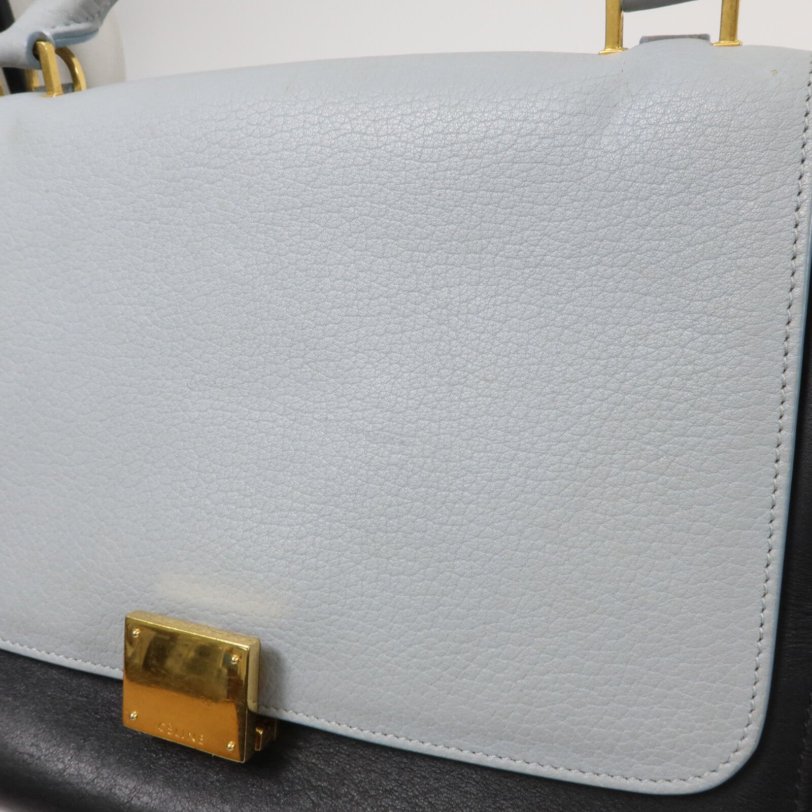 CELINE 牛皮皮革Trapeze Small手挽肩背兩用袋