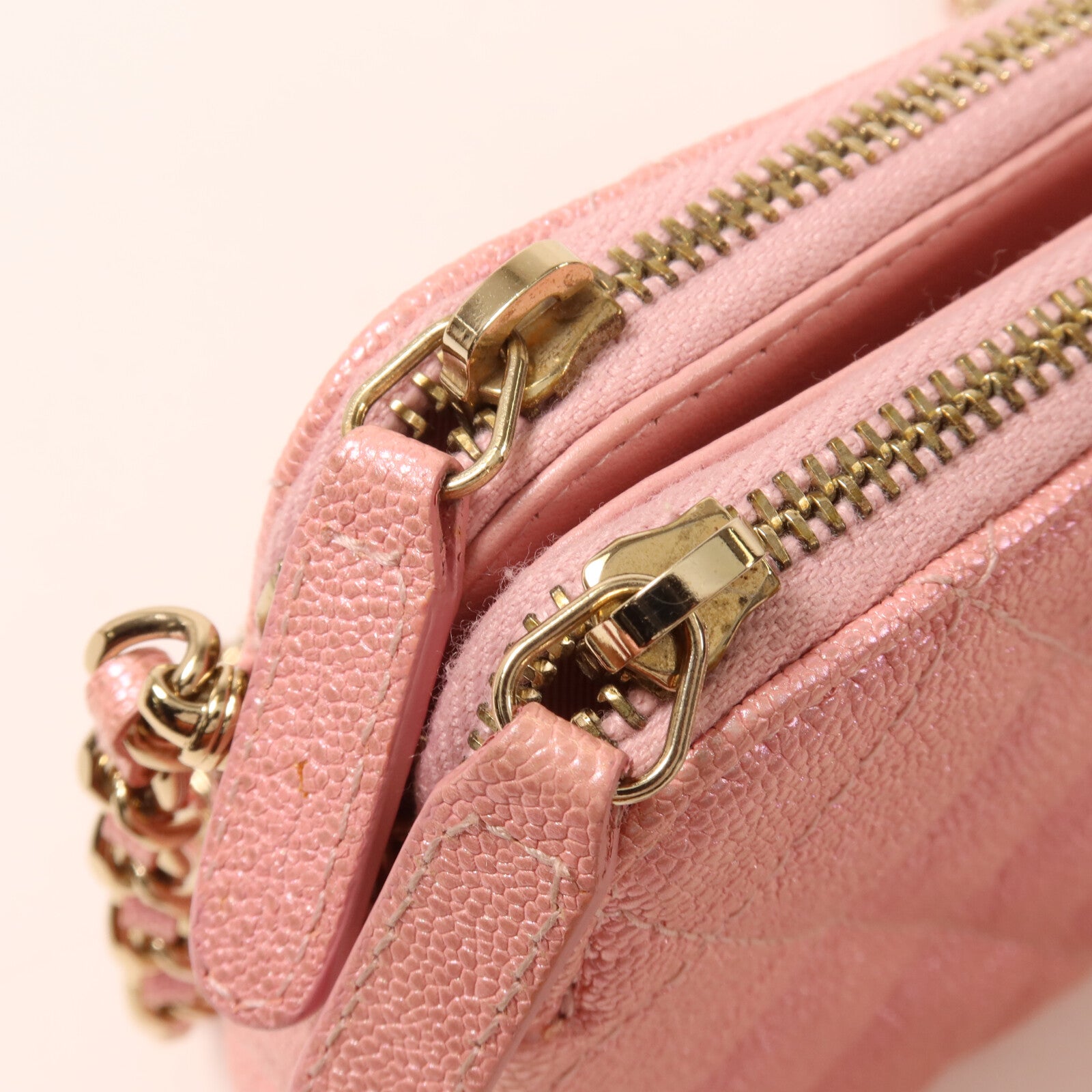 CHANEL 牛皮皮革Chain Shoulder鏈帶肩背袋