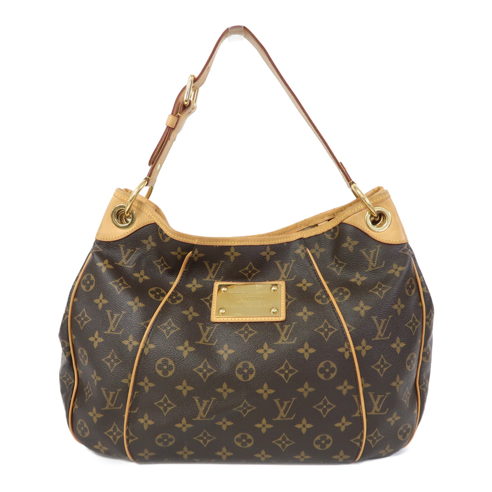 LOUIS VUITTON 【激減優惠】Monogram Galliera PM金扣肩背袋啡色