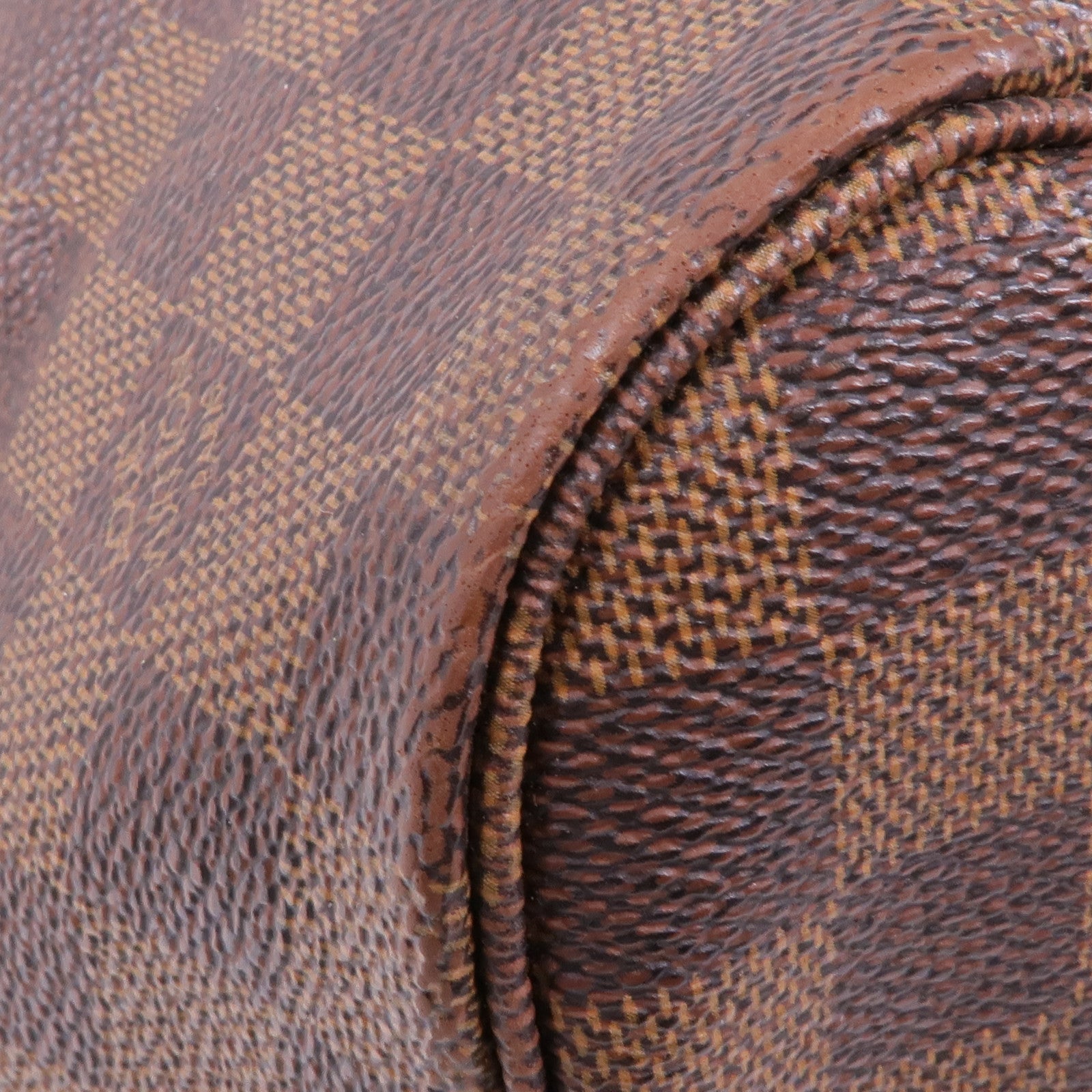 LOUIS VUITTON Damier Neverfull MM金扣手挽袋