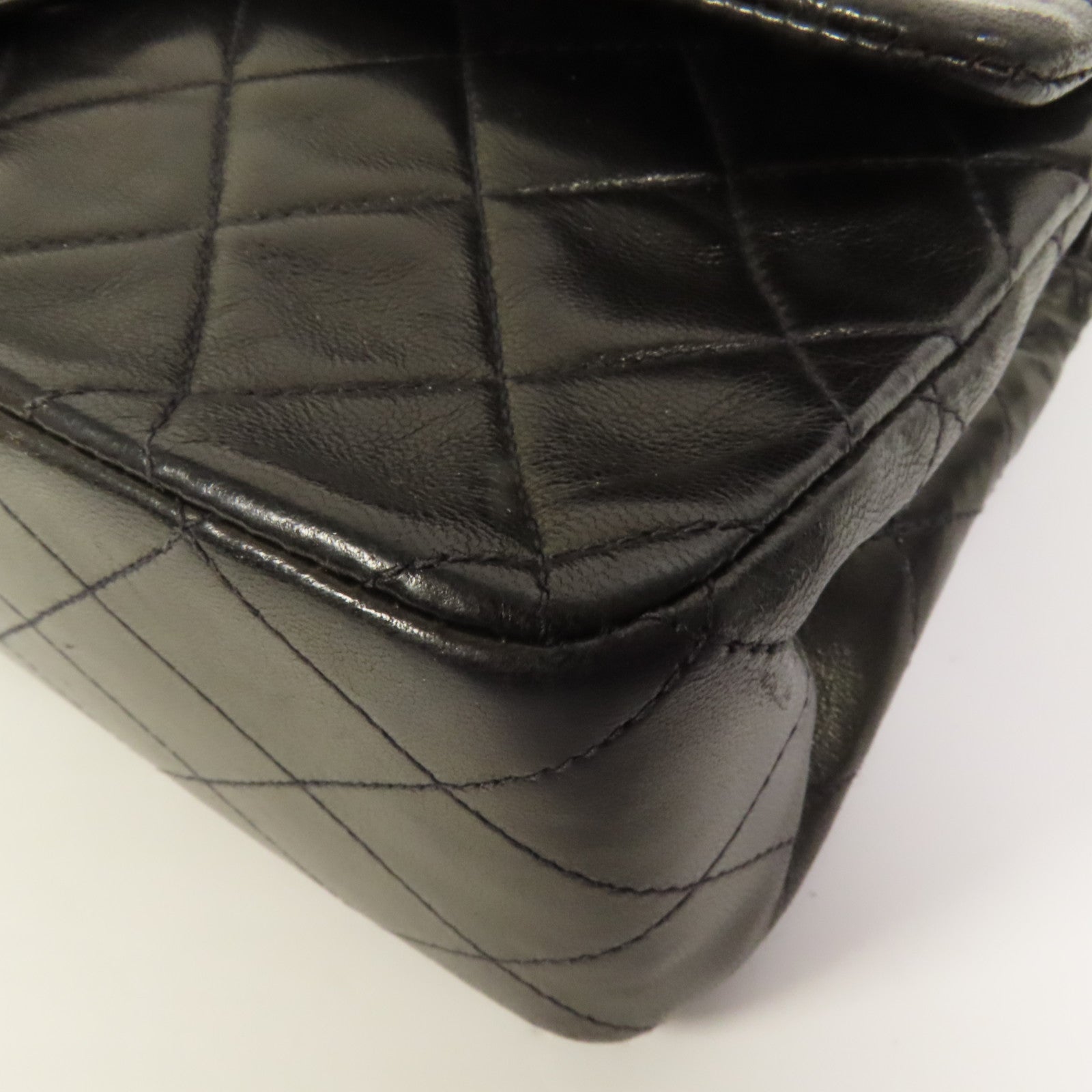 CHANEL 羊皮皮革Vintage Classic 25金扣鏈帶肩背袋