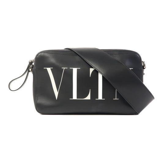 Valentino 【激減優惠】皮革VLTN Garavami Cross Bag銀扣肩背袋