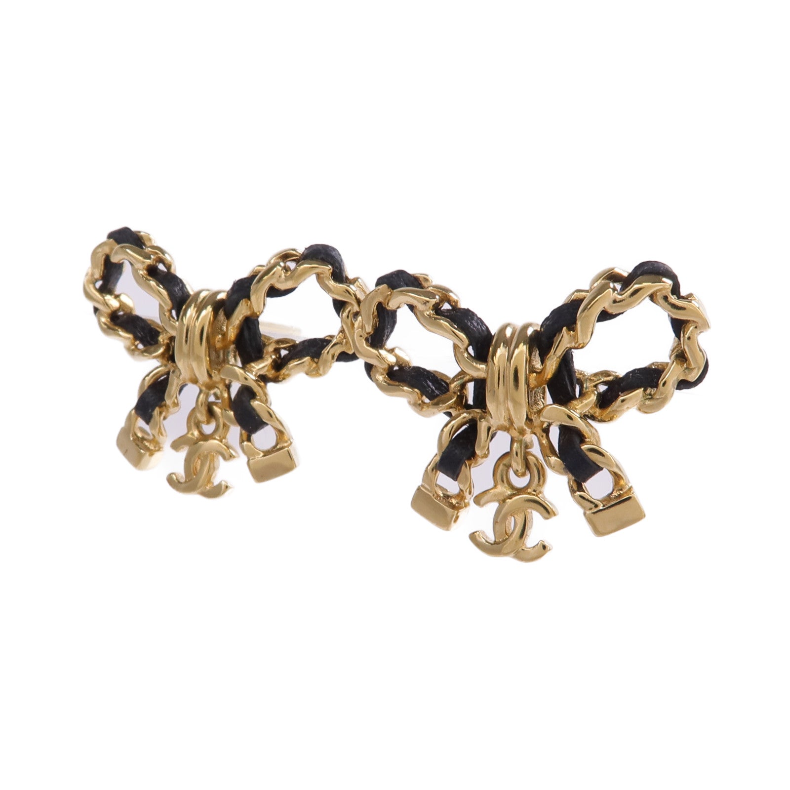 CHANEL 金屬/皮革Earrings耳環