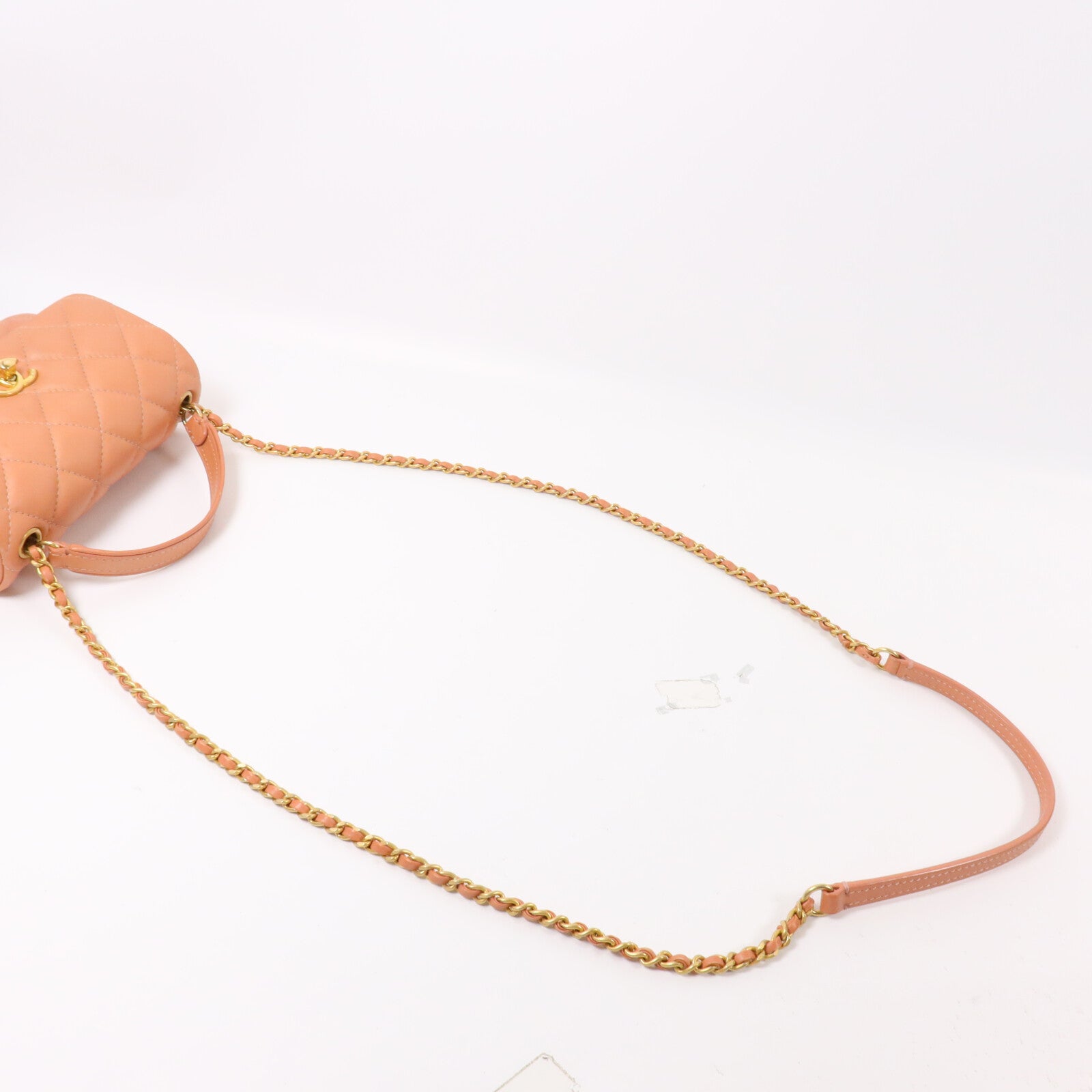 CHANEL 羊皮皮革Chain Shoulder鏈帶手挽肩背兩用袋