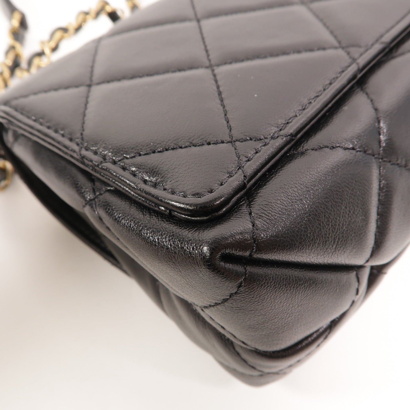 CHANEL 牛皮皮革Chain Shoulder鏈帶肩背袋
