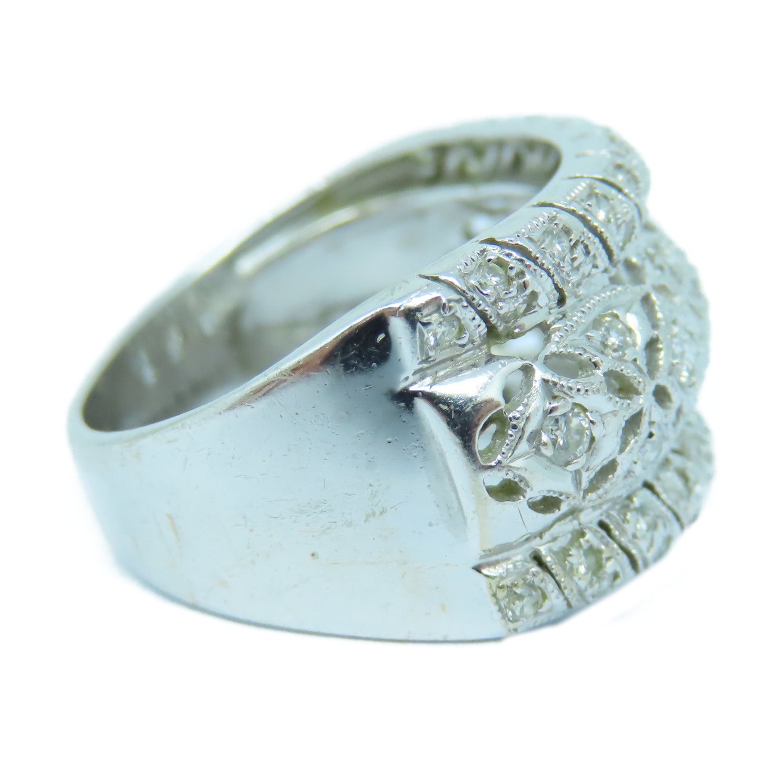 JEWELRY 【激減優惠】18K白金Diamond Ring鑽石戒指US#6