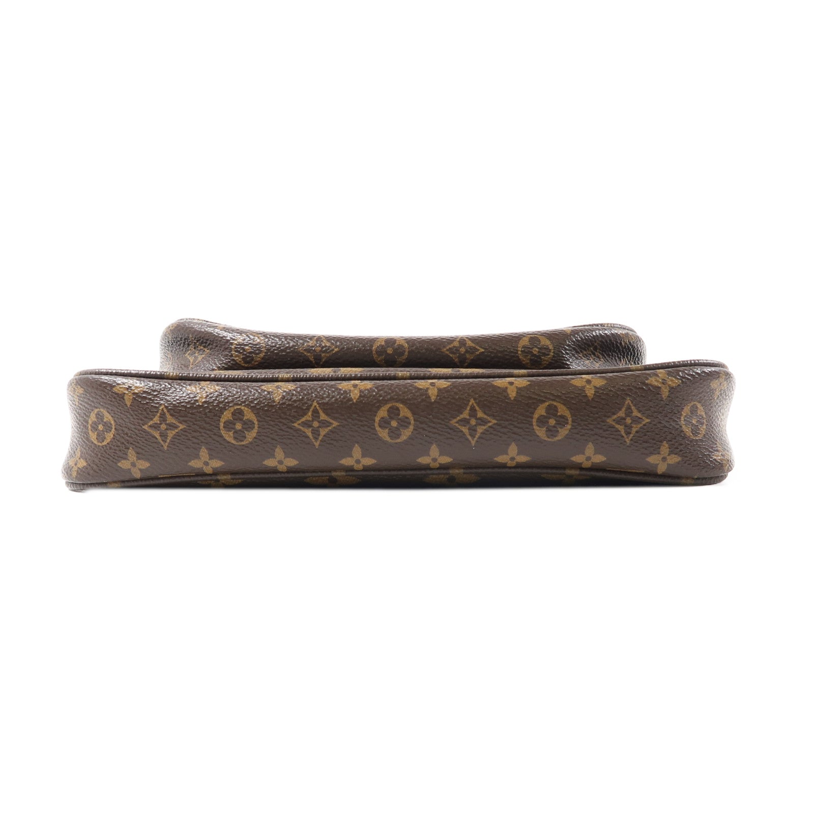 LOUIS VUITTON Monogram Multi Pochette Accessoires金扣手挽肩背兩用袋啡色