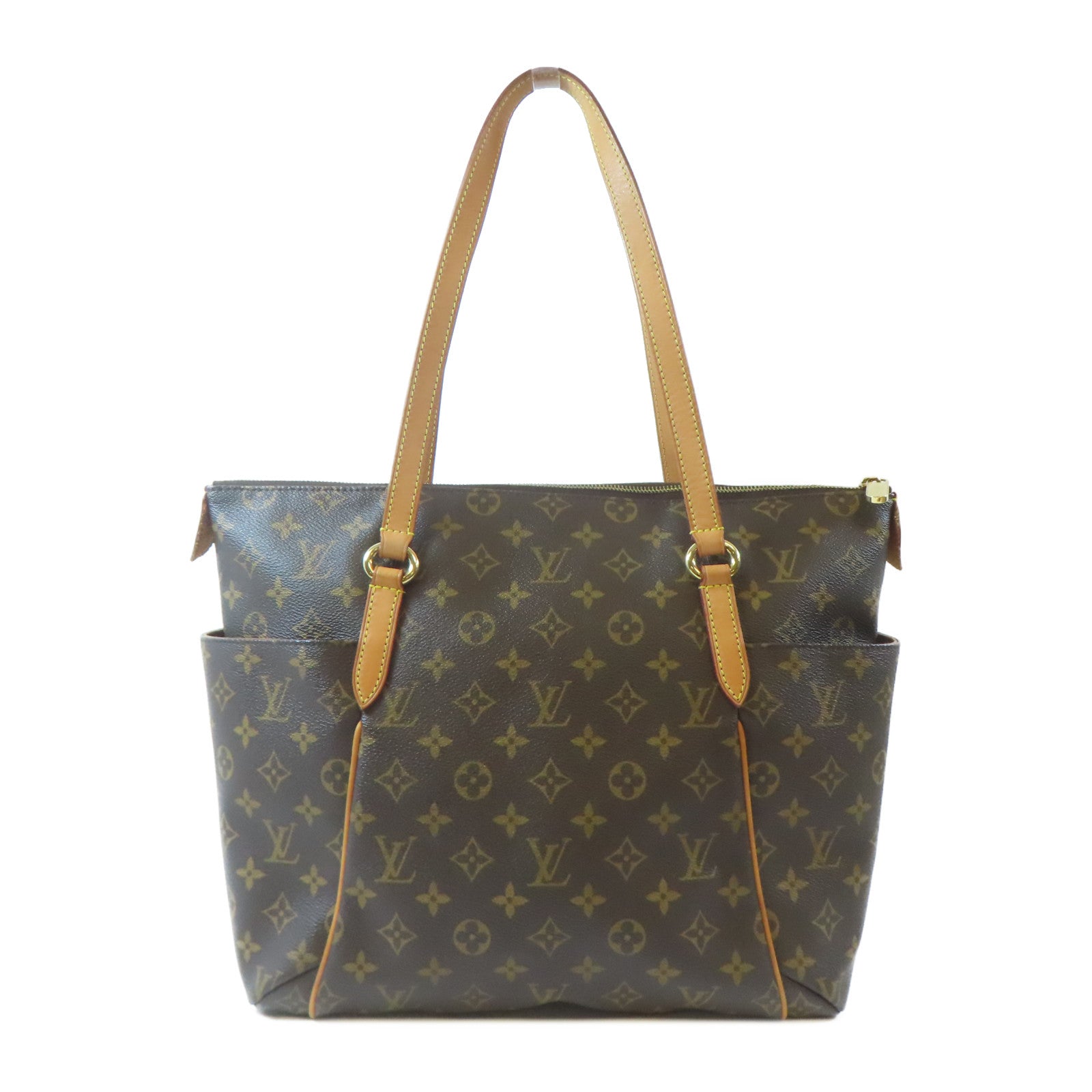 LOUIS VUITTON Monogram Totally MM金扣肩背袋啡色