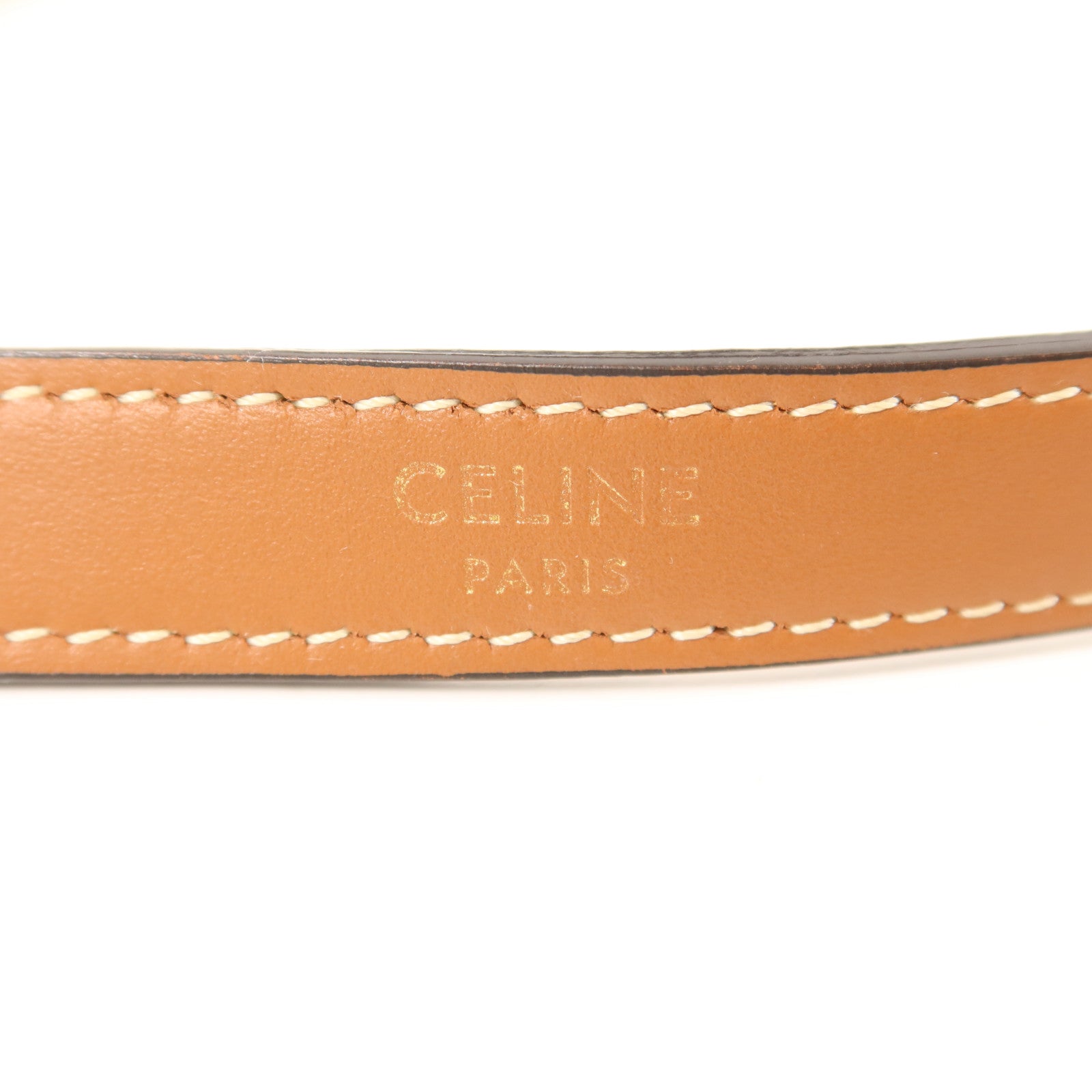CELINE 塗層帆布Ava Mini金扣手挽袋