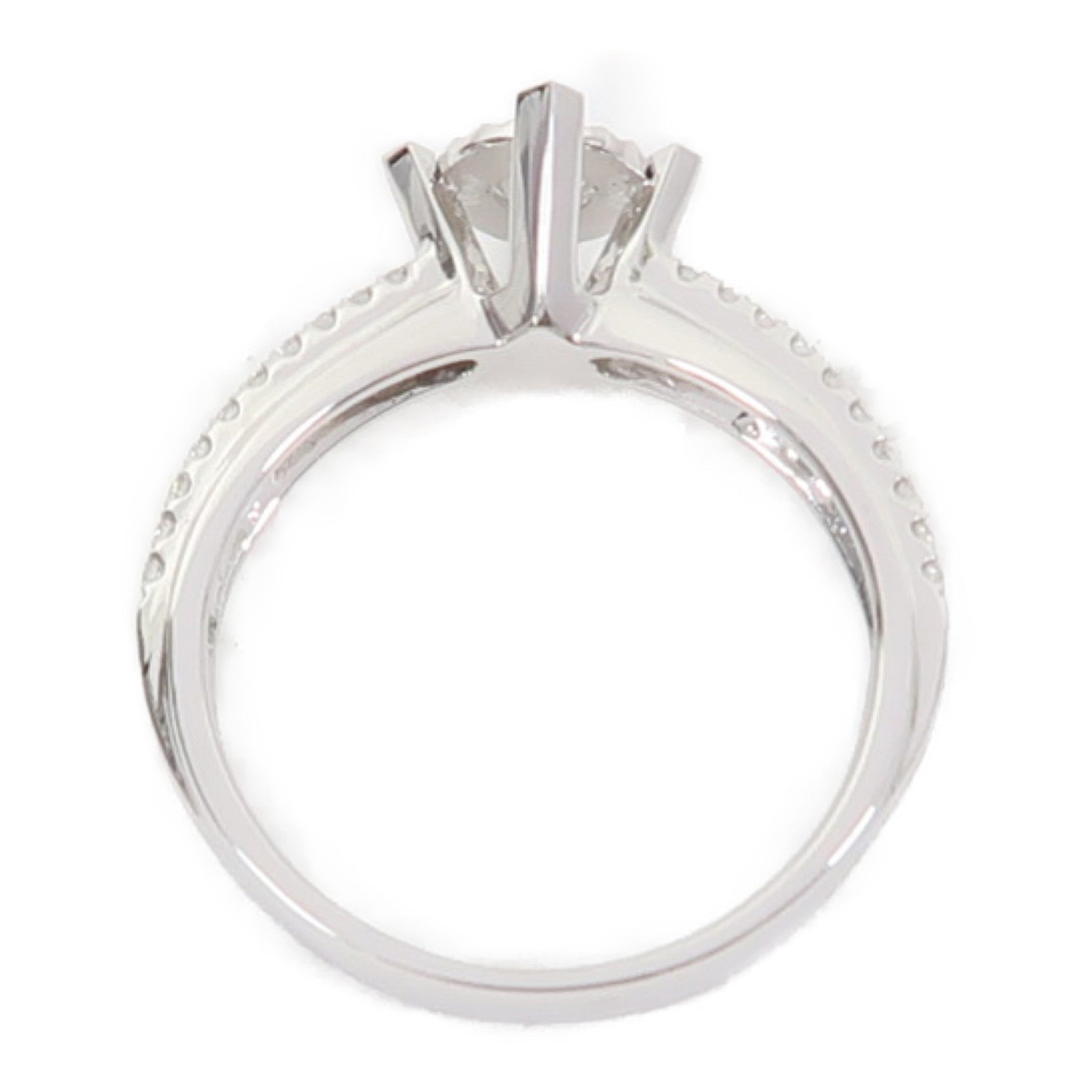 JEWELRY 【激減優惠】18K白金Ring 0.191ct鑽石/0.100ct鑽石戒指US#5.75