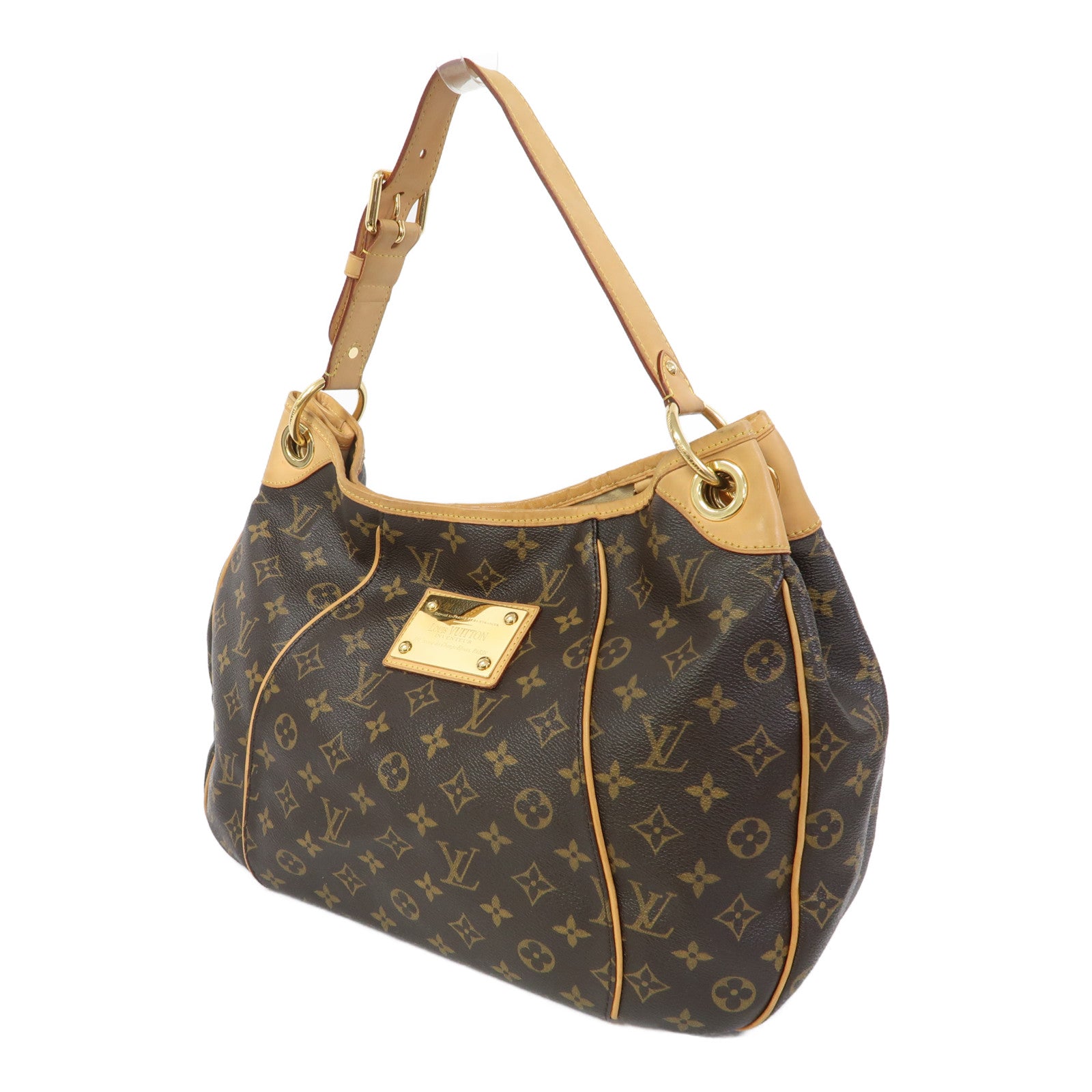 LOUIS VUITTON 【激減優惠】Monogram Galliera PM金扣肩背袋啡色